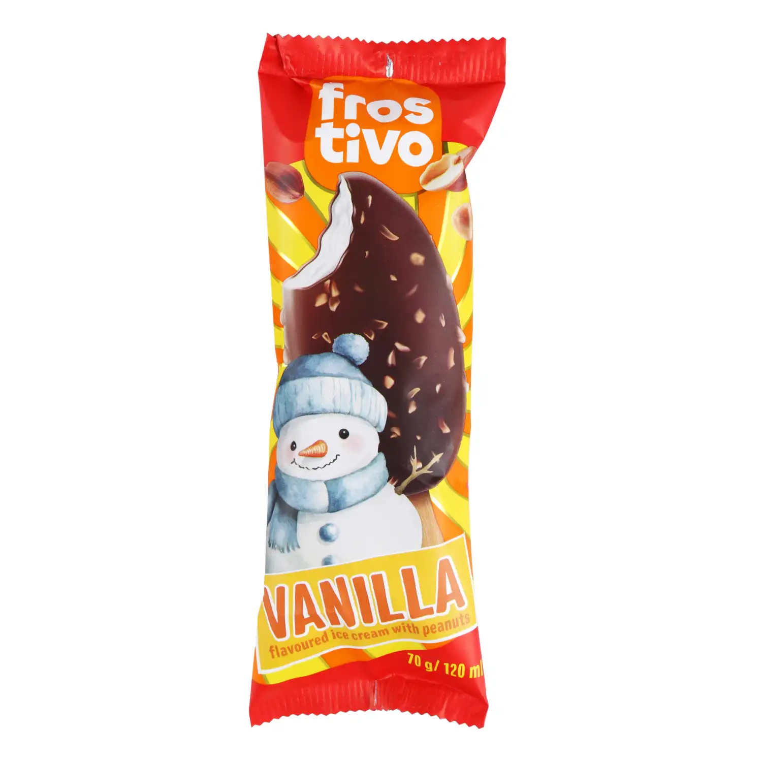 Vanilės sk. valg. ledai FROSTIVO, 120ml/70g