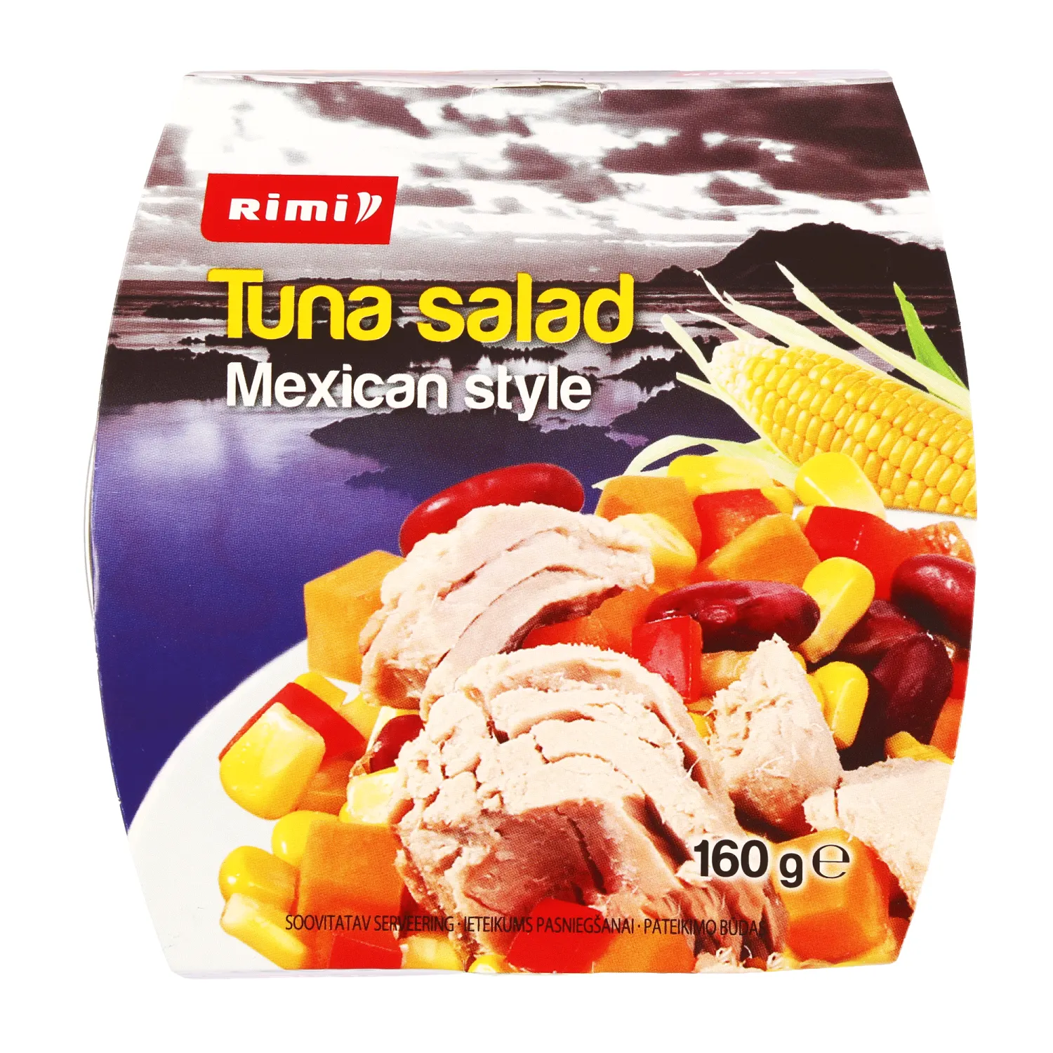Meksik. stiliaus salotos su tunu RIMI, 160 g