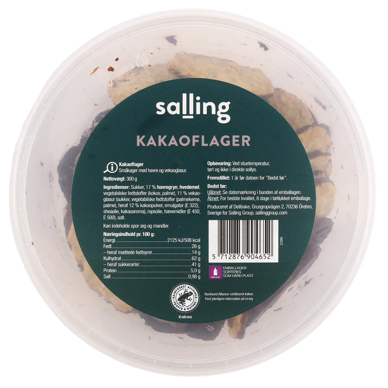 Kaera-kakaoküpsised Salling 300g