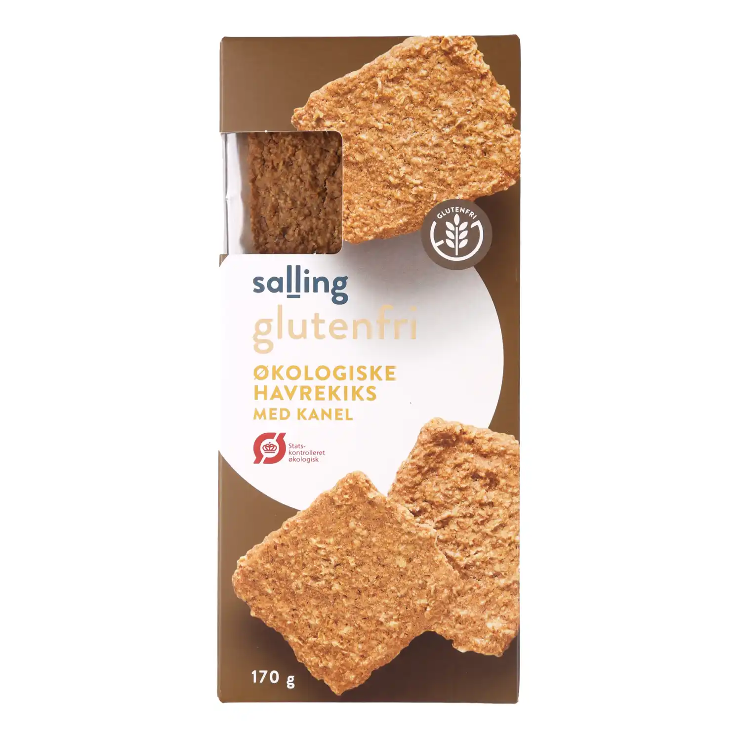 Ekol. sausainiai su cinam. SALLING, 170 g