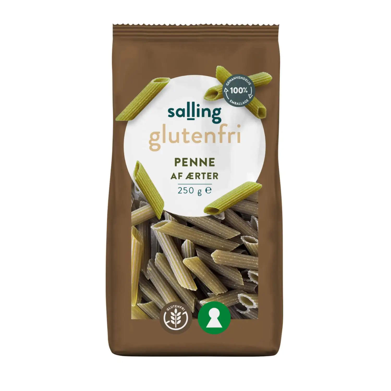 Bezglu.pasta Salling Glutenfri zaļo zirn.250g