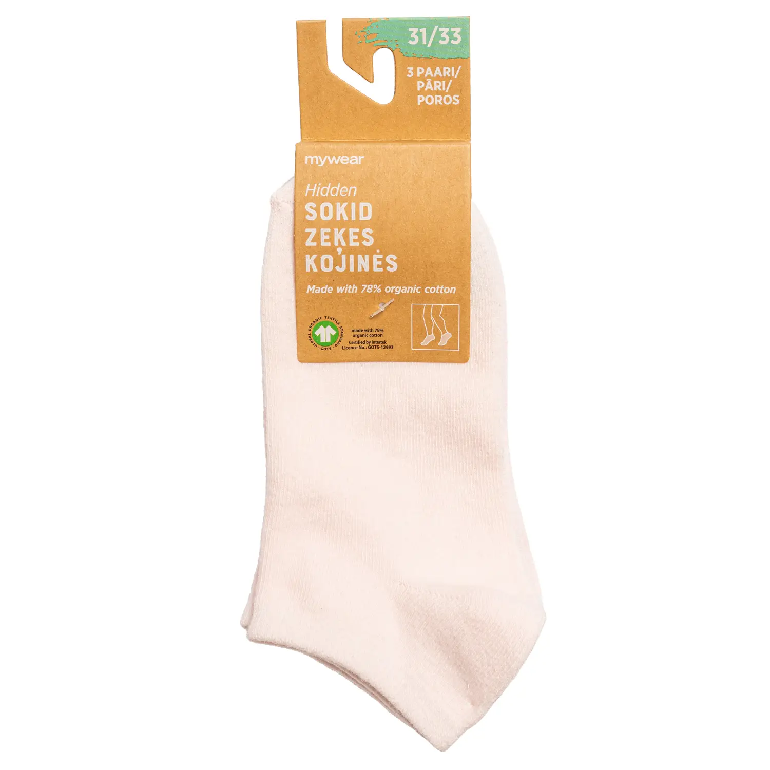 Laste sokid Mywear roosad 3p 31/33