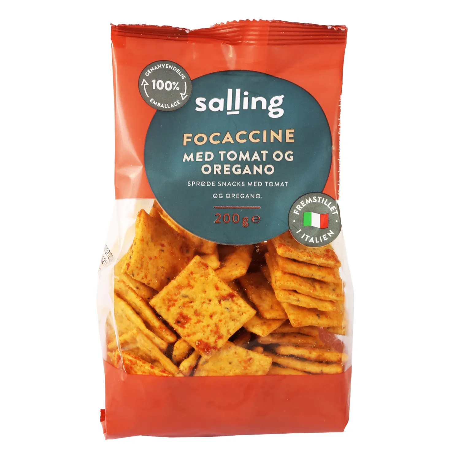 Kreekerid Focaccine tom. punega Salling 200g