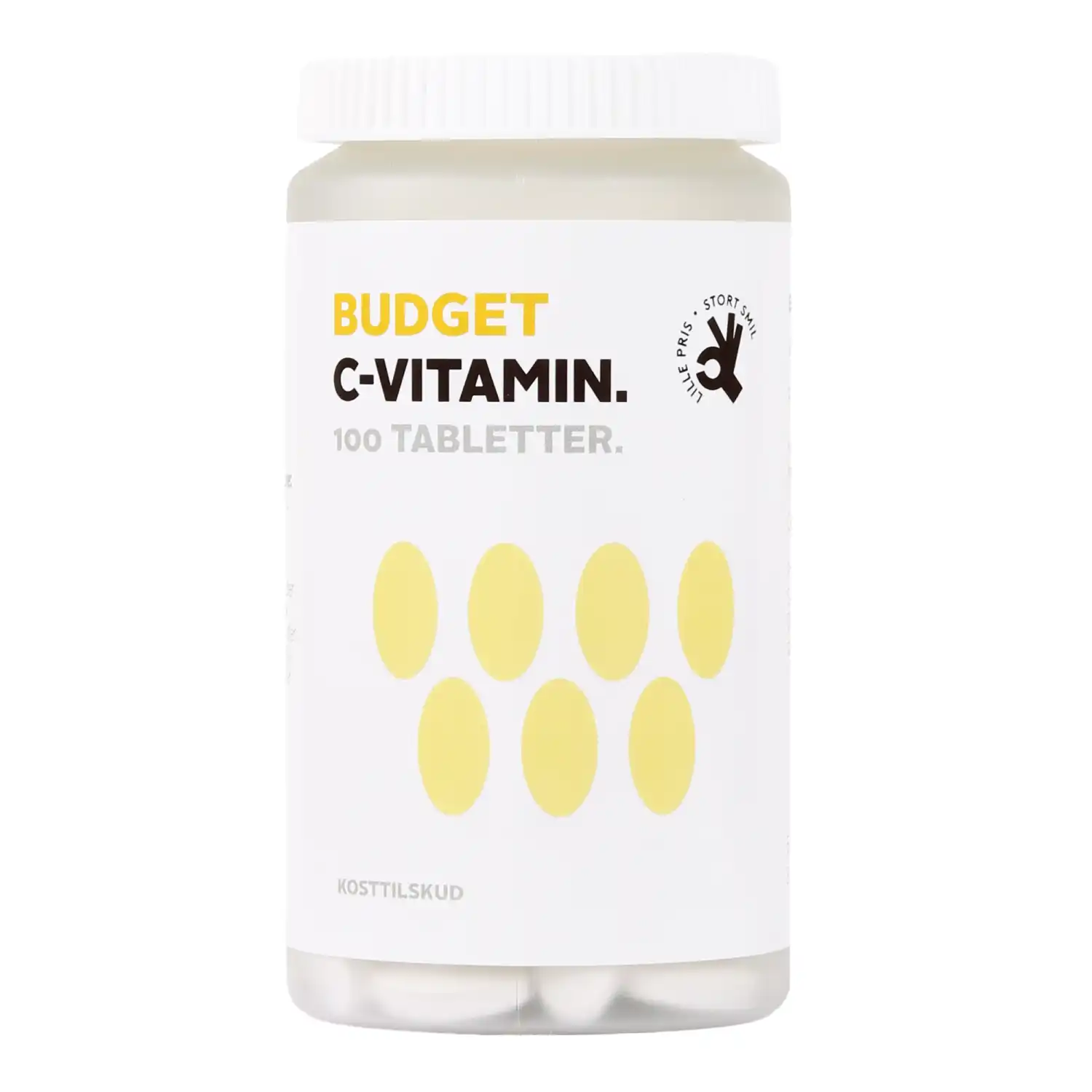 Maisto papildas vitaminas C BUDGET, 100 kaps.