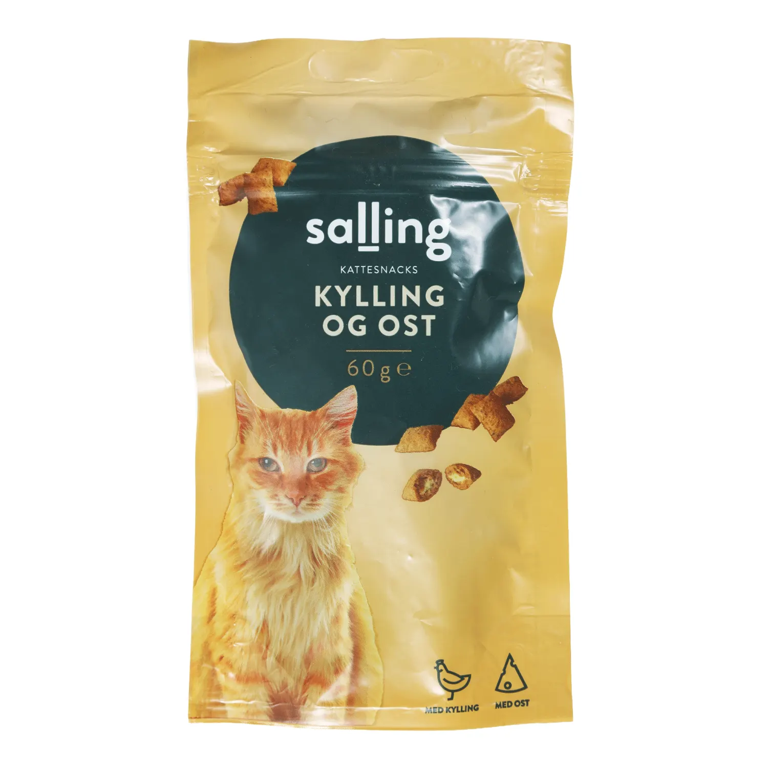 Uzkoda kaķiem Salling ar vistu un sieru 60g