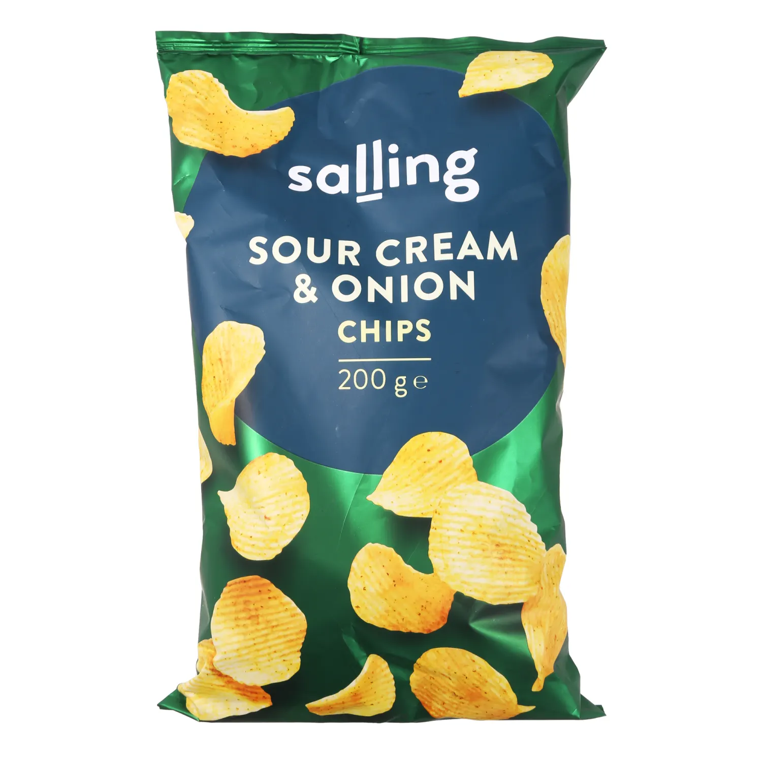 Kart. čipsi Salling skābā kr., sīp. g. 200g