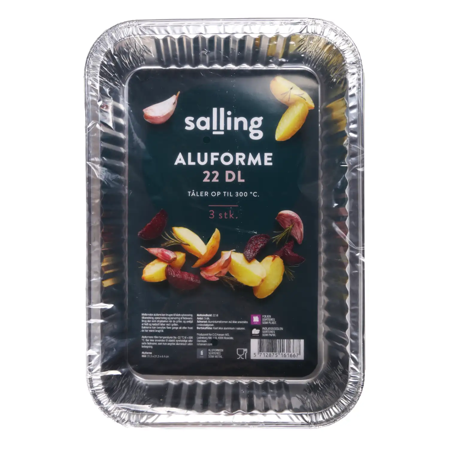 Alumiiniumvorm Salling 2,2l 3tk