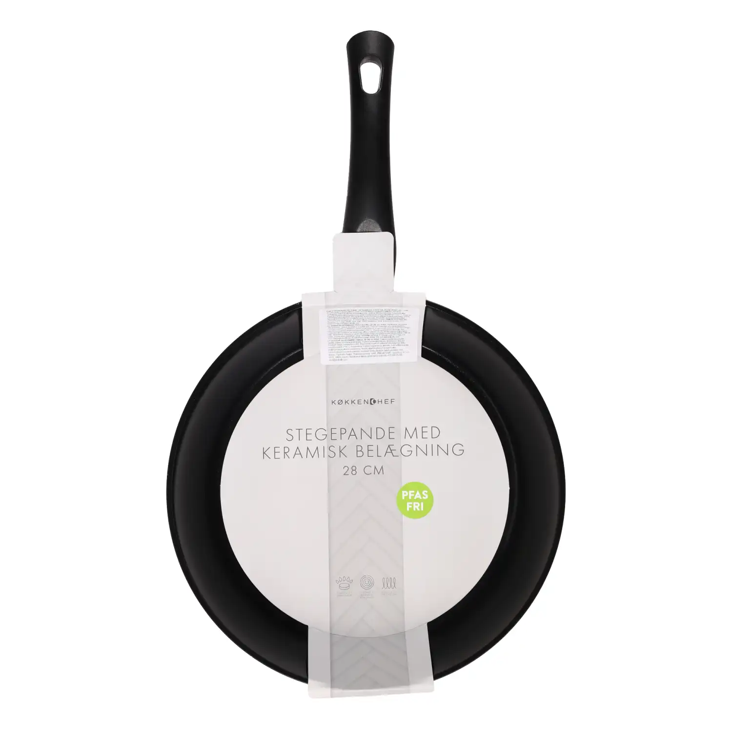Pann keraamilise kattega Kokkenchef 28cm