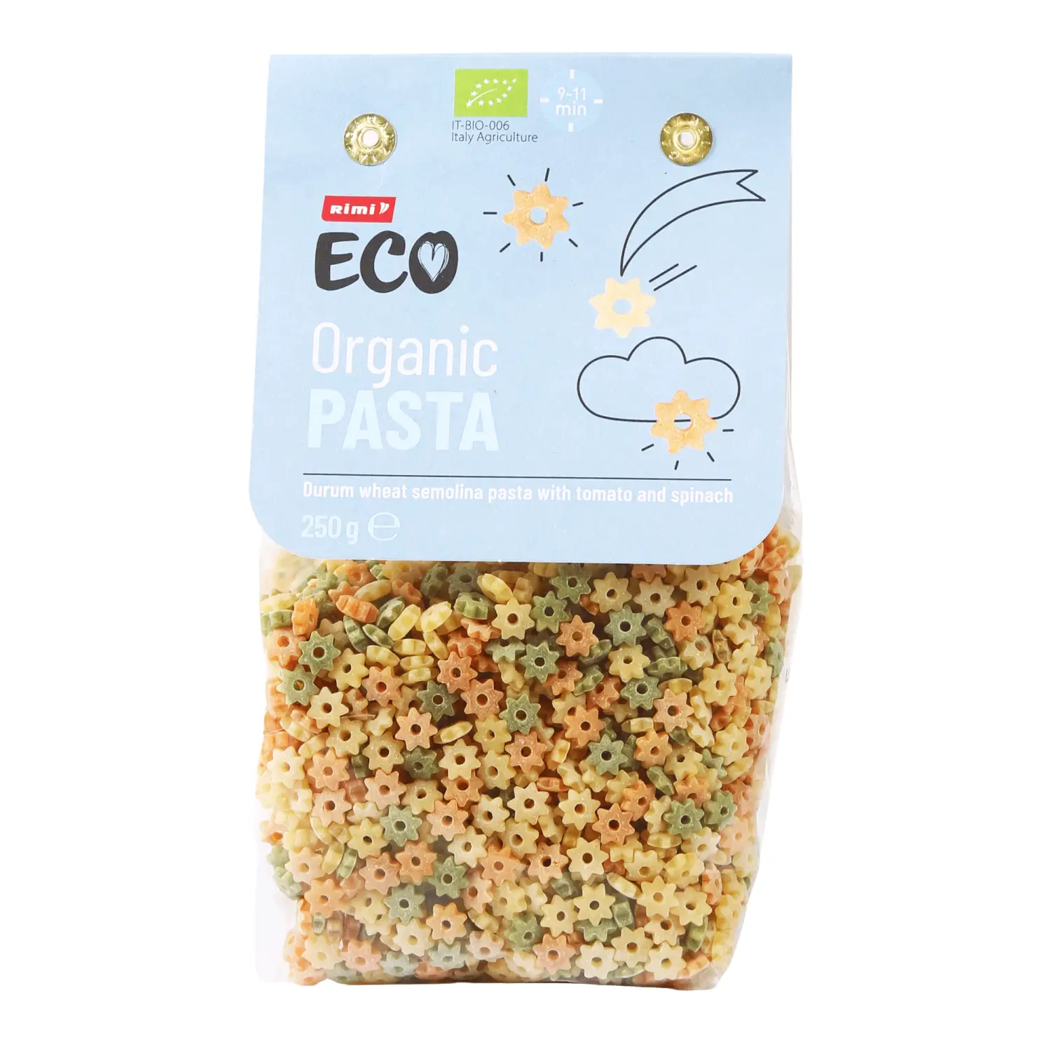 Ekol. mak. RIMI ECO TROCOLOR STELLINE, 250 g
