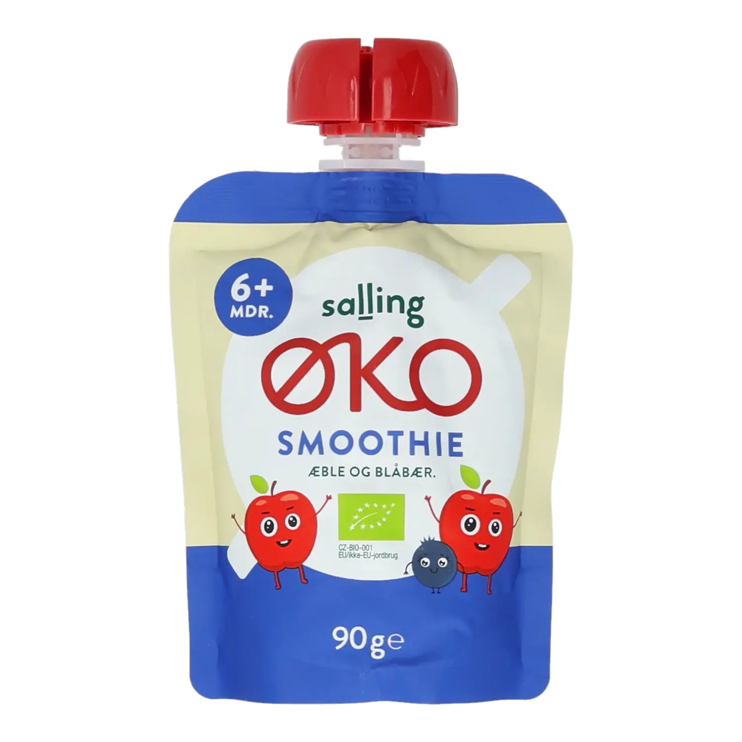 Smuuti õuna-mustikat. Salling Eko öko 6k+ 90g