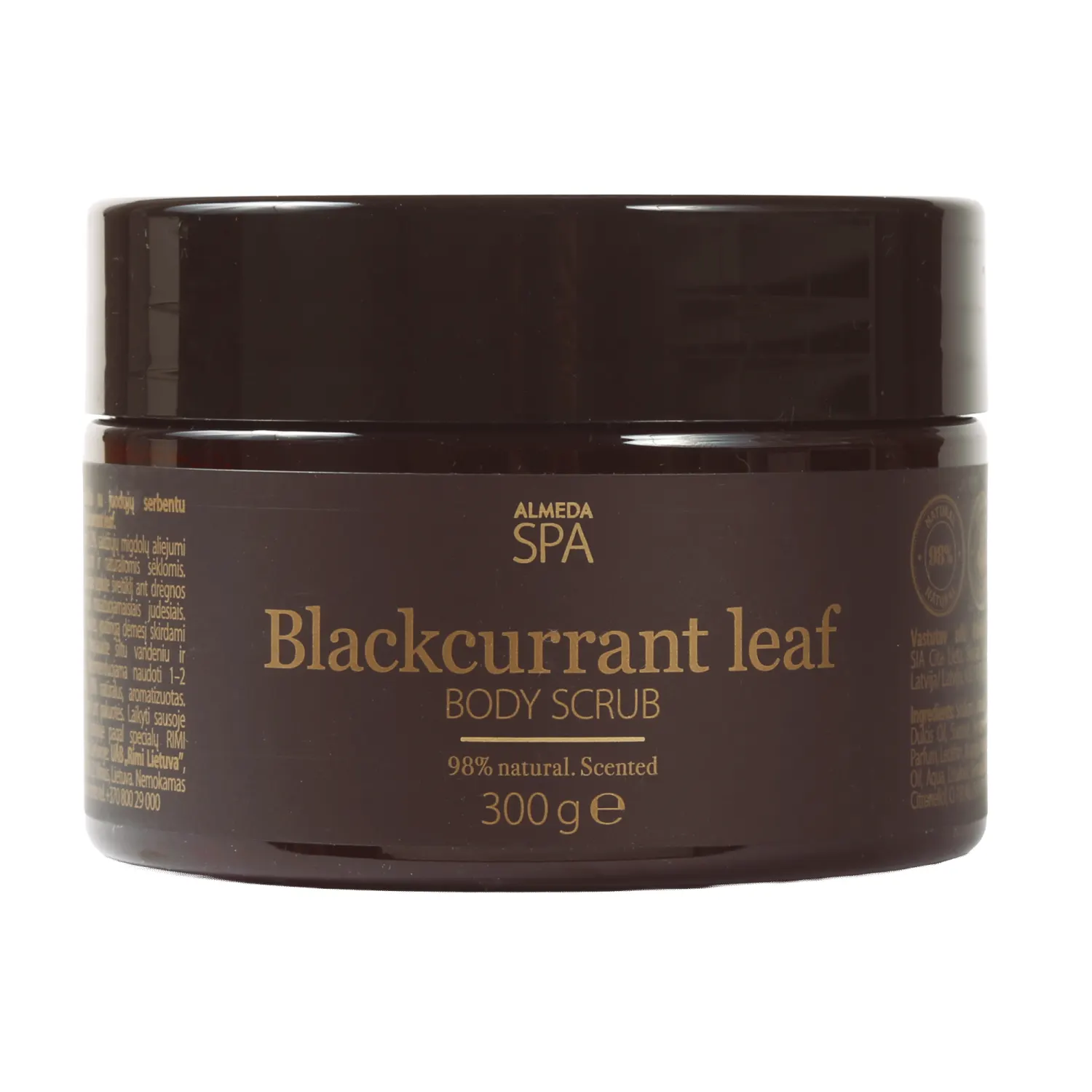 Kūno šveit. ALMEDA SPA BLACKCURR. LEAF, 300 g