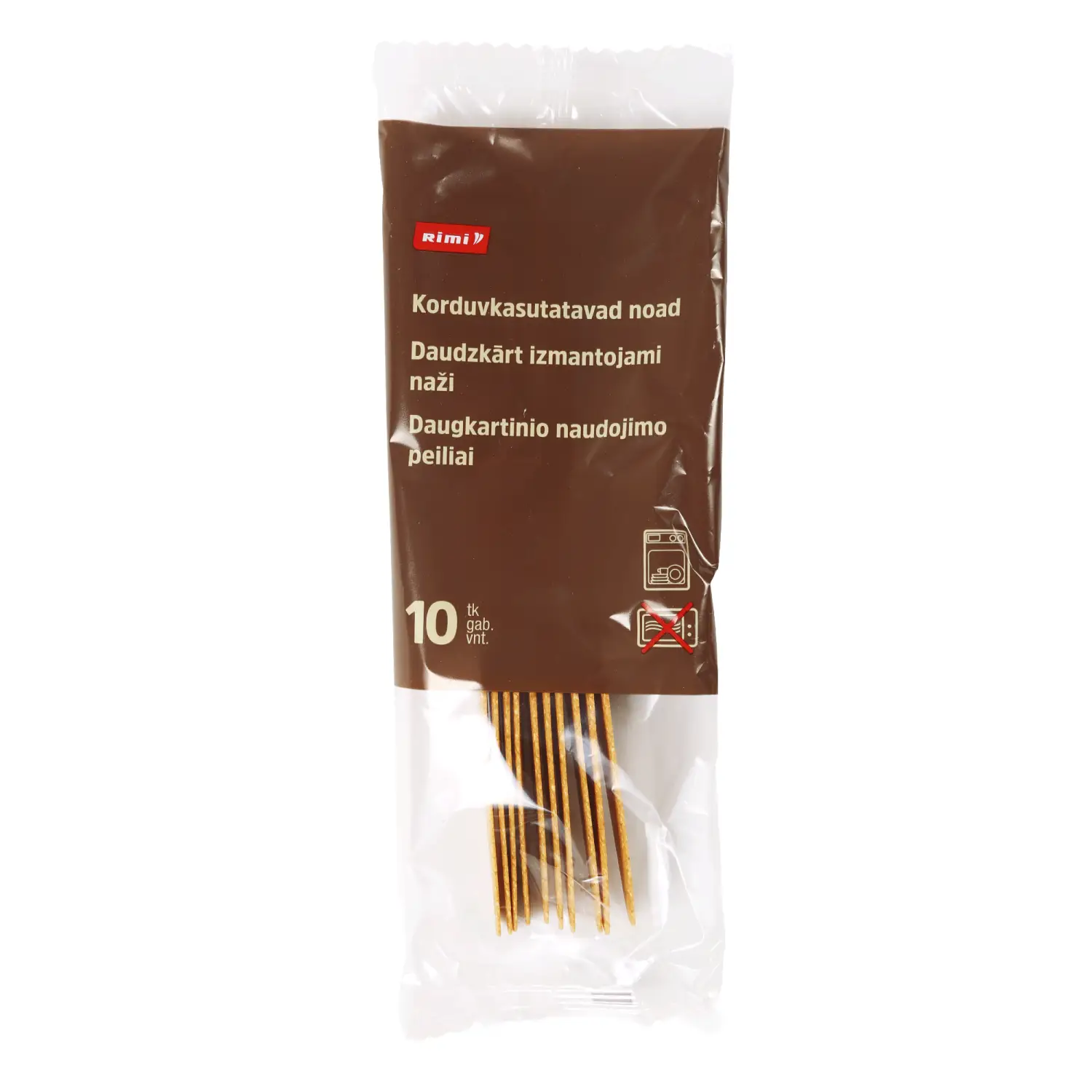 Korduvkasutatavad noad Rimi 10tk