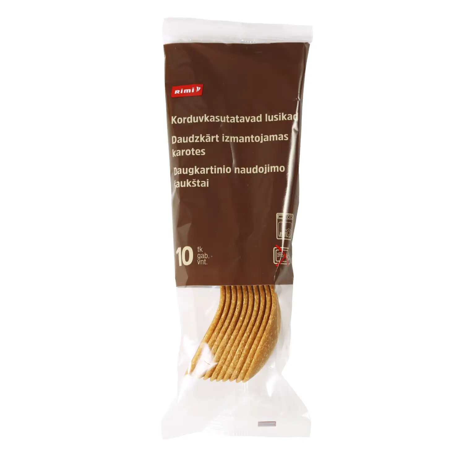 Korduvkasutatavad lusikad Rimi 10tk