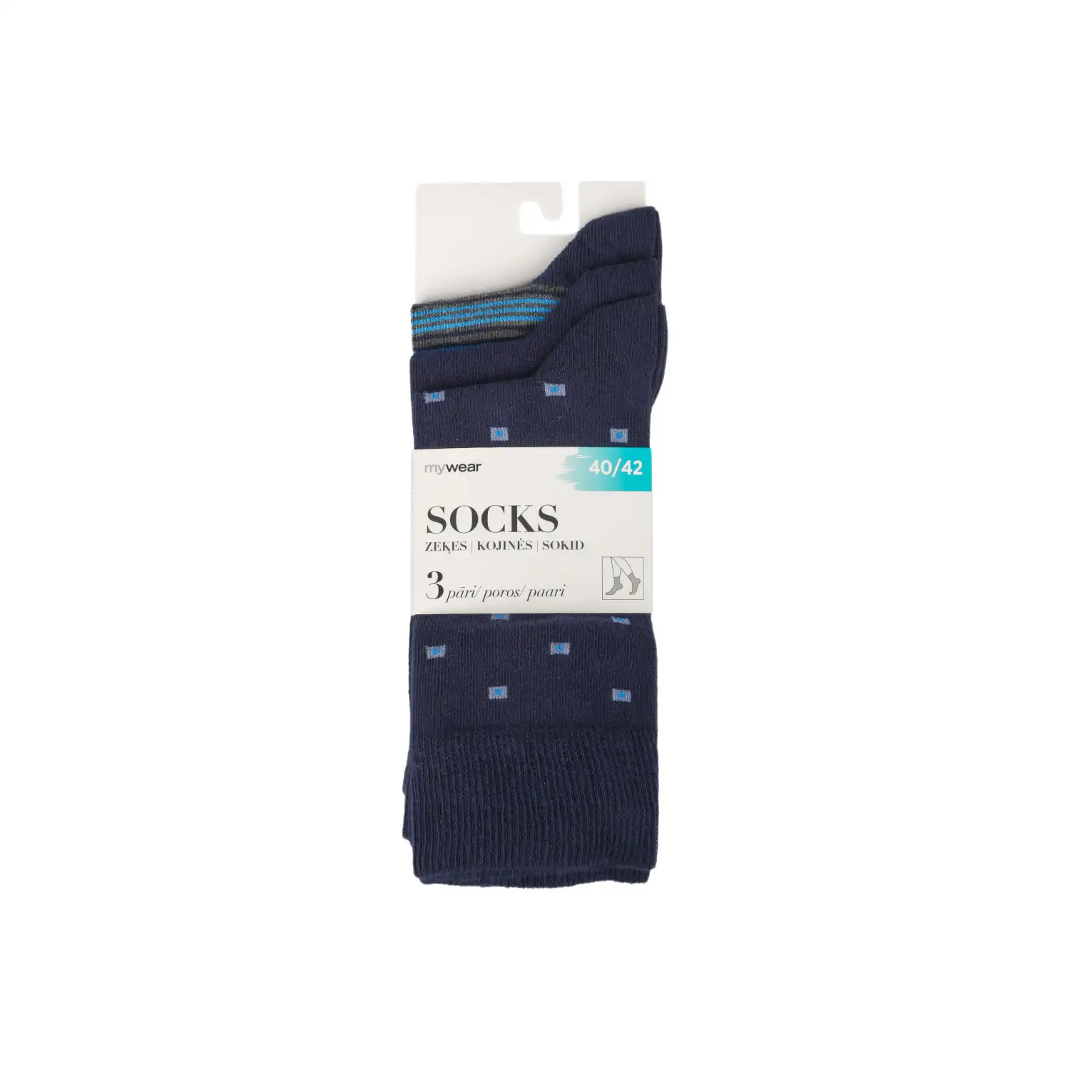 Meeste sokid Mywear 3 paari 40-42