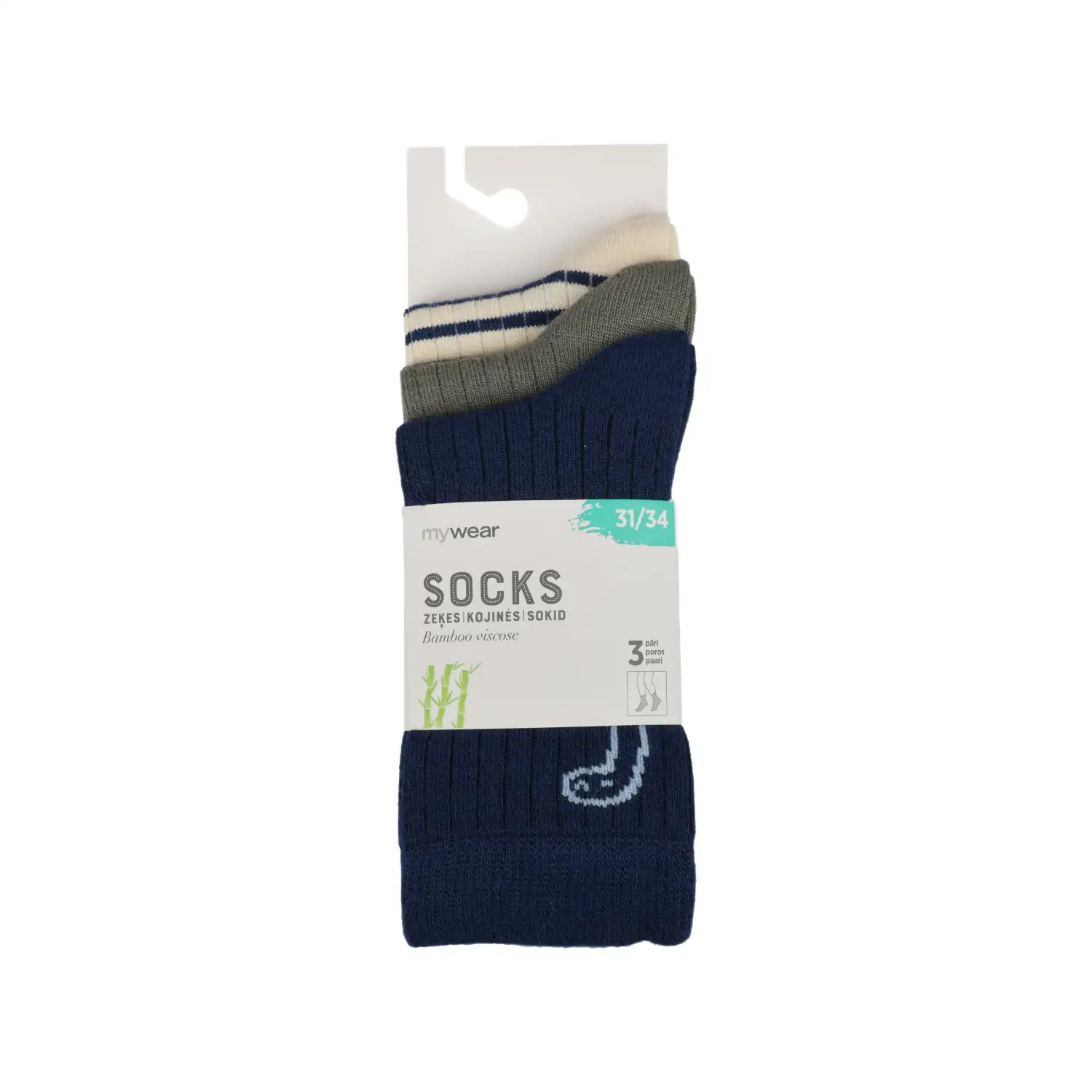Vaik. kojinės MYWEAR, 31 - 34, 3 poros