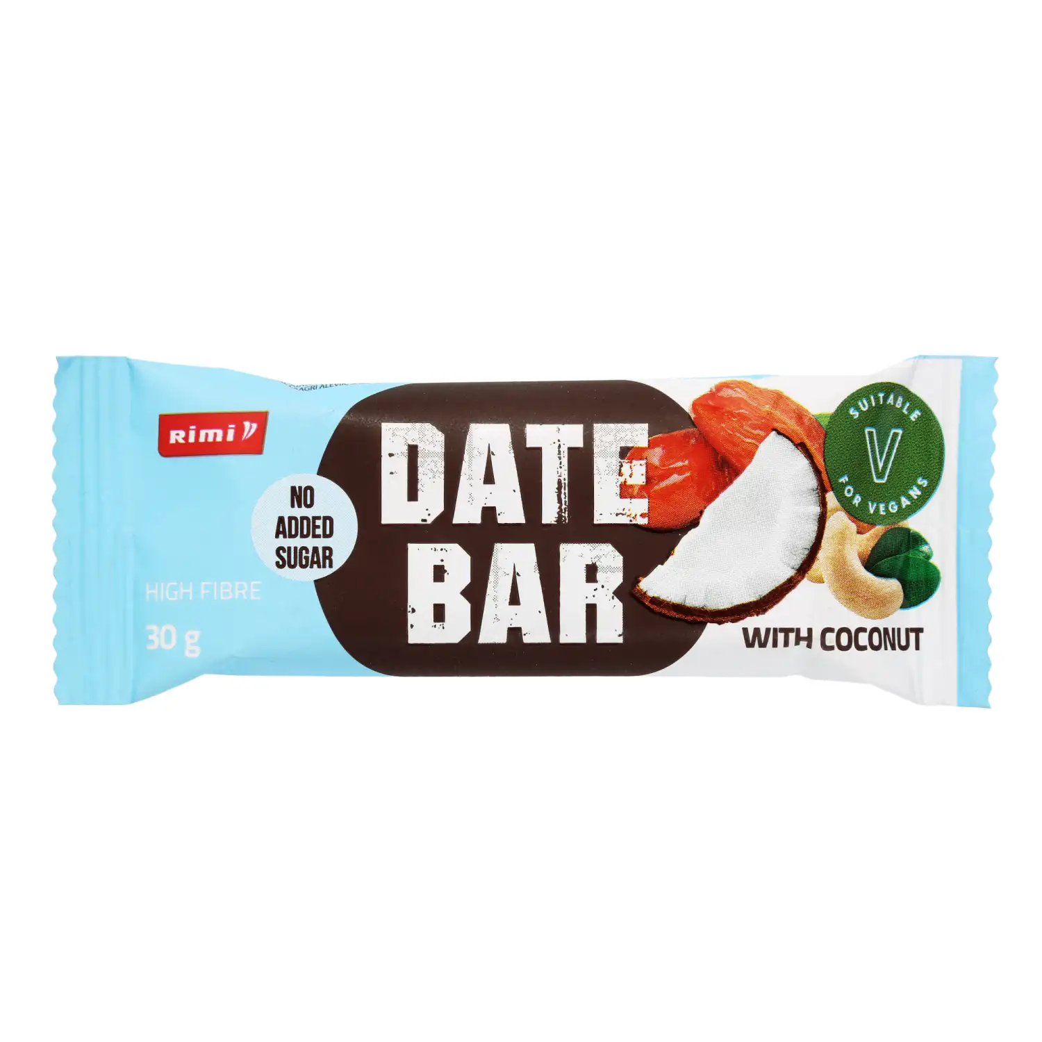 Dateļu batoniņš Rimi ar kokosriekstiem 30g