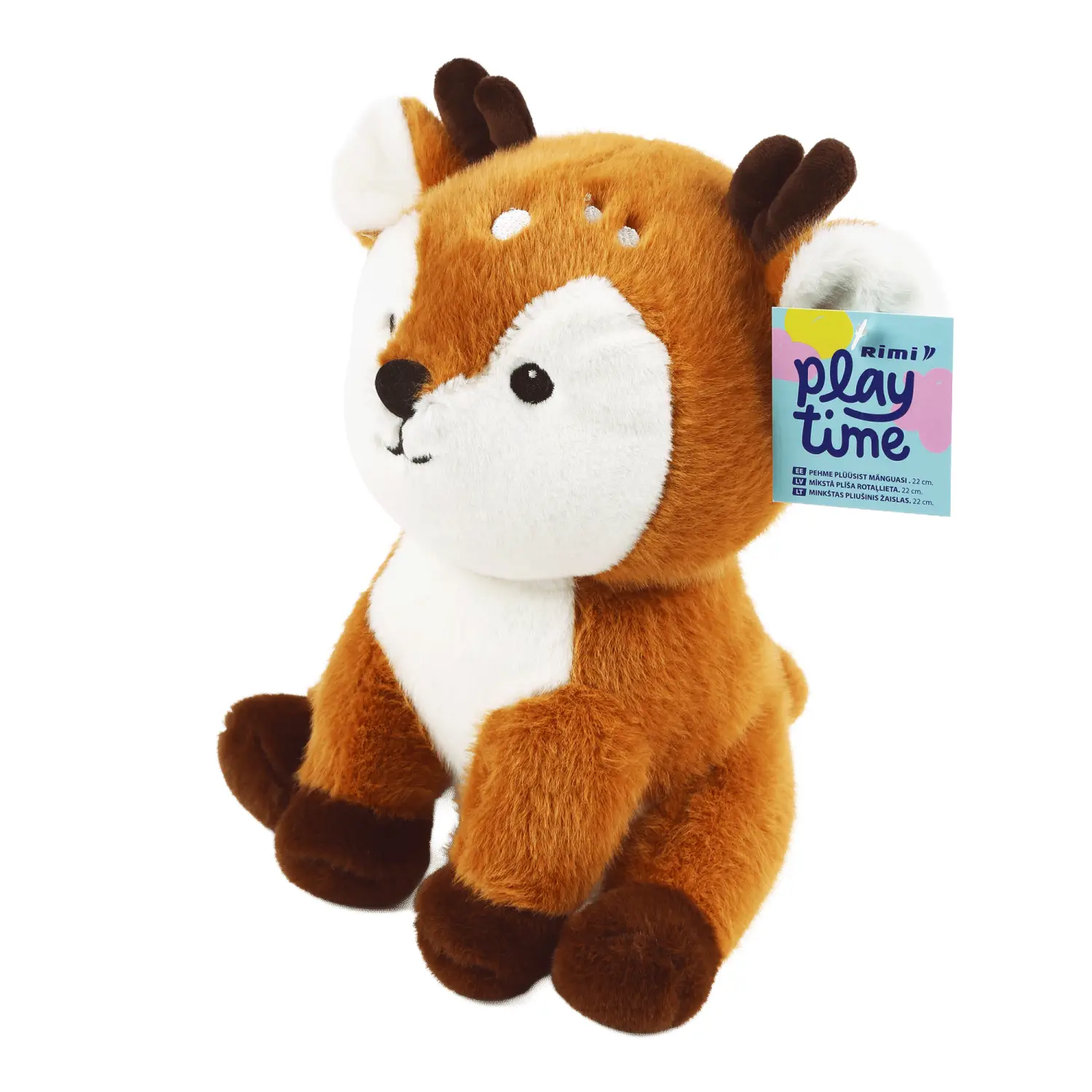 Plīša briedis Rimi Playtime 22cm