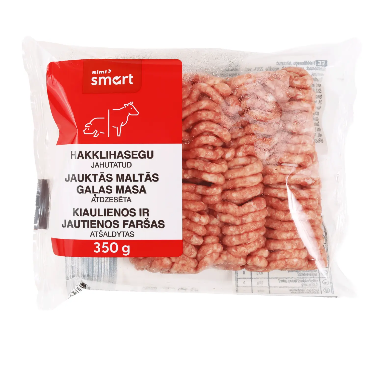 Kiaul. ir jautienos faršas RIMI SMART, 350 g