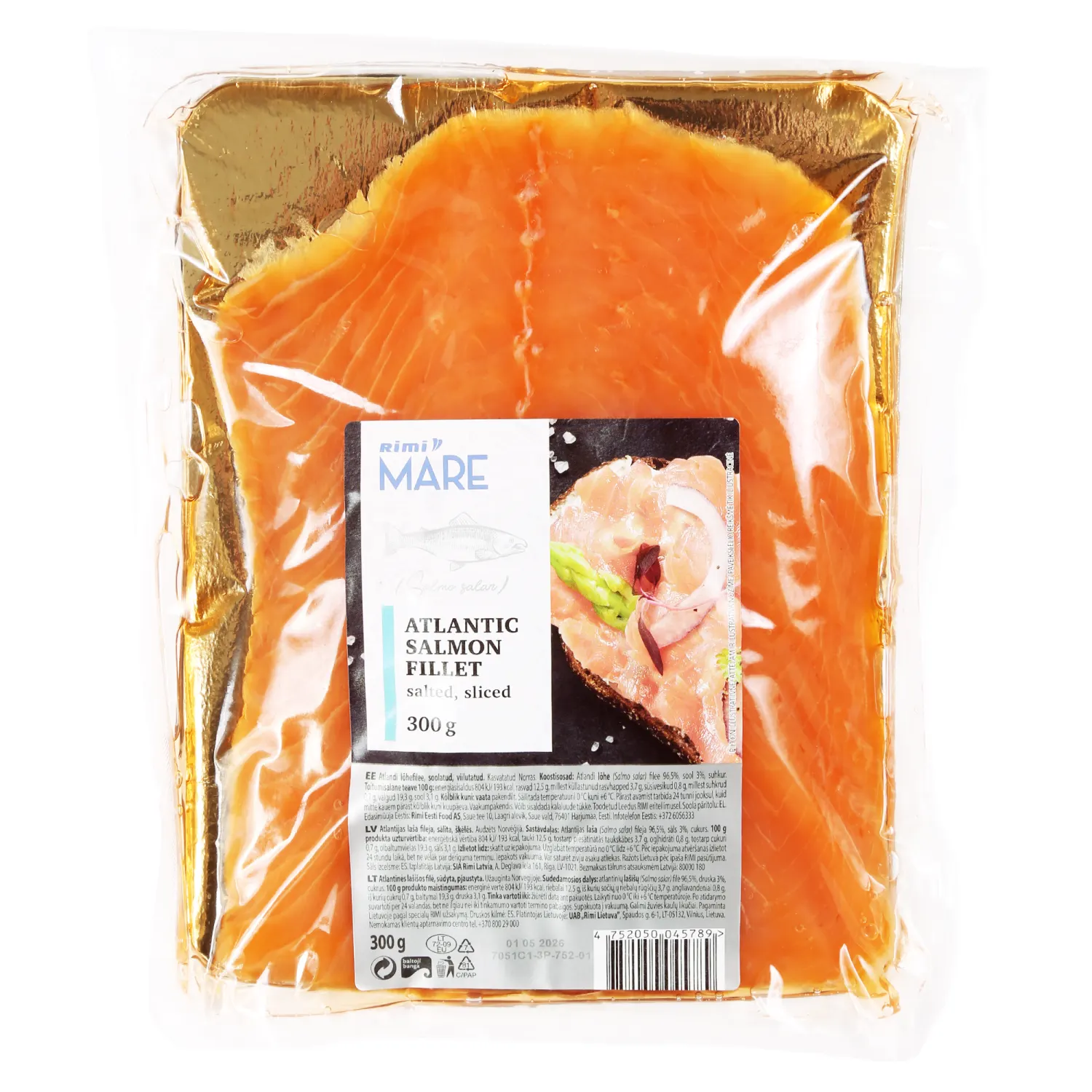 Soolatud Atlandi lõhefilee Rimi Mare 300g