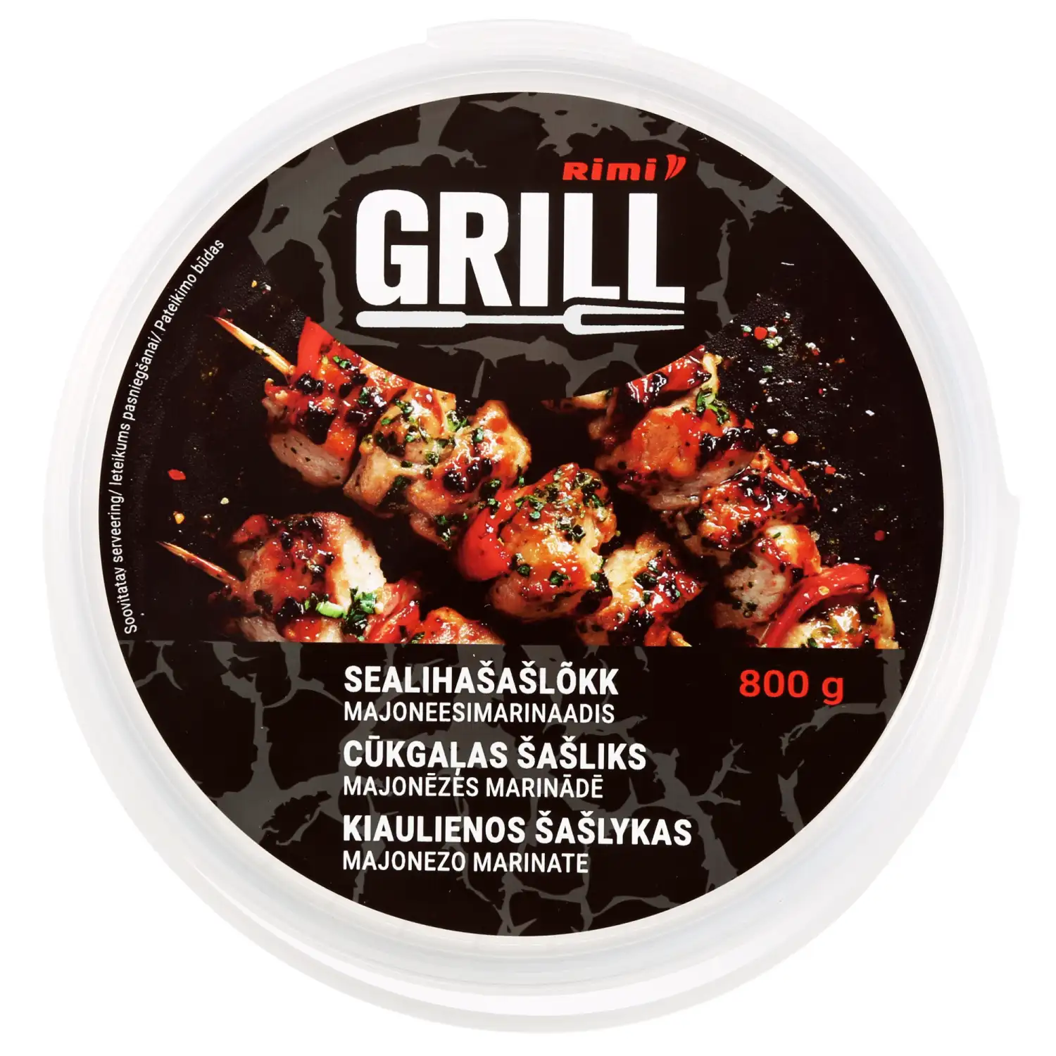 Cūkgaļas šašliks Rimi majonēzes mar. 800g