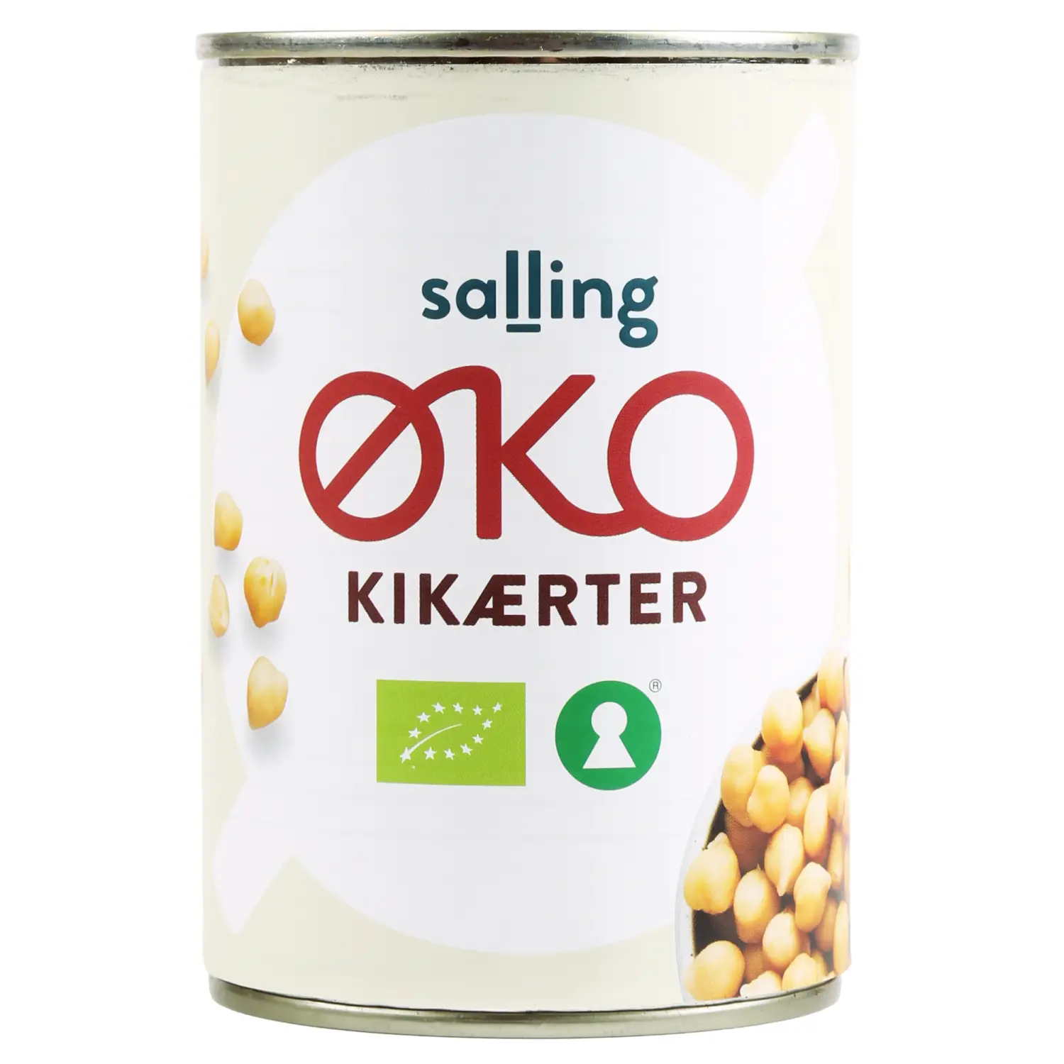 Mahedad kikerherned Salling Eko 400g/240g