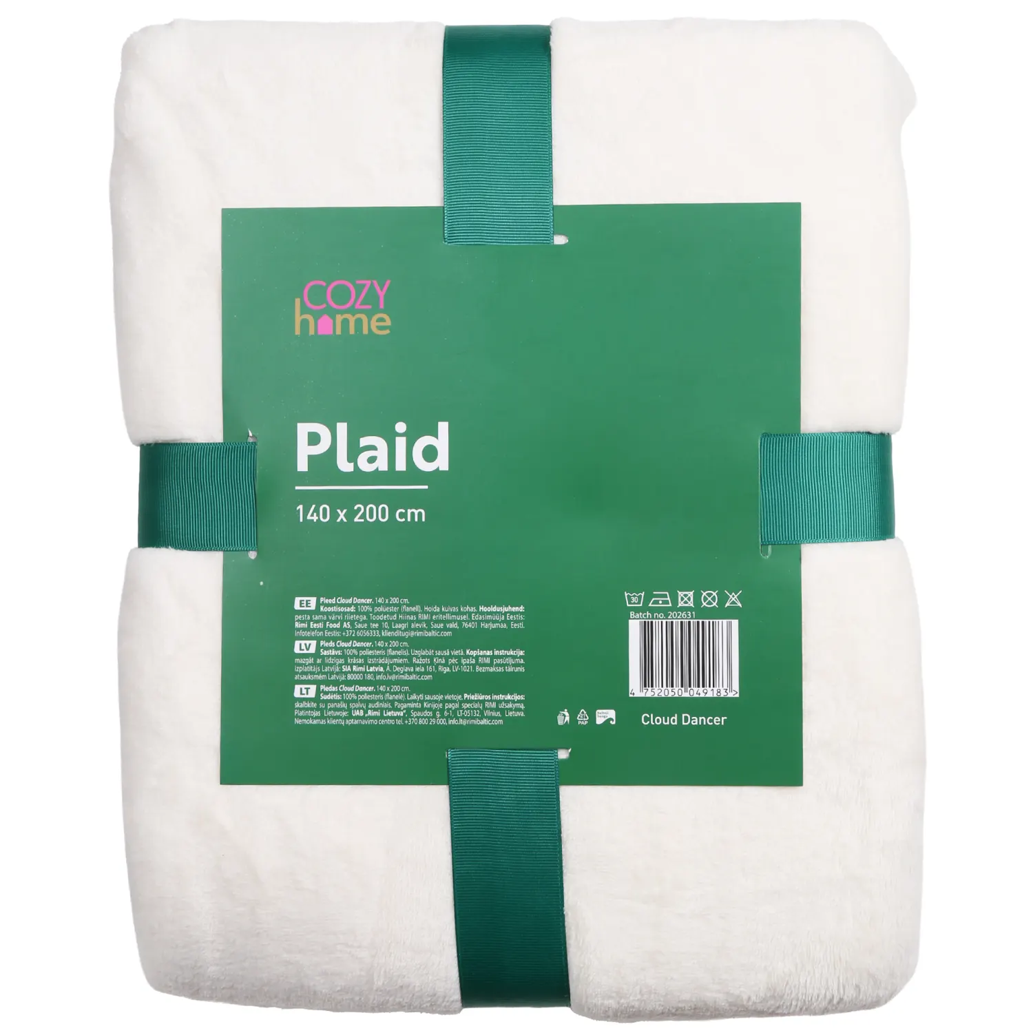 Pleds Cozy Home balts 140x200cm CH26