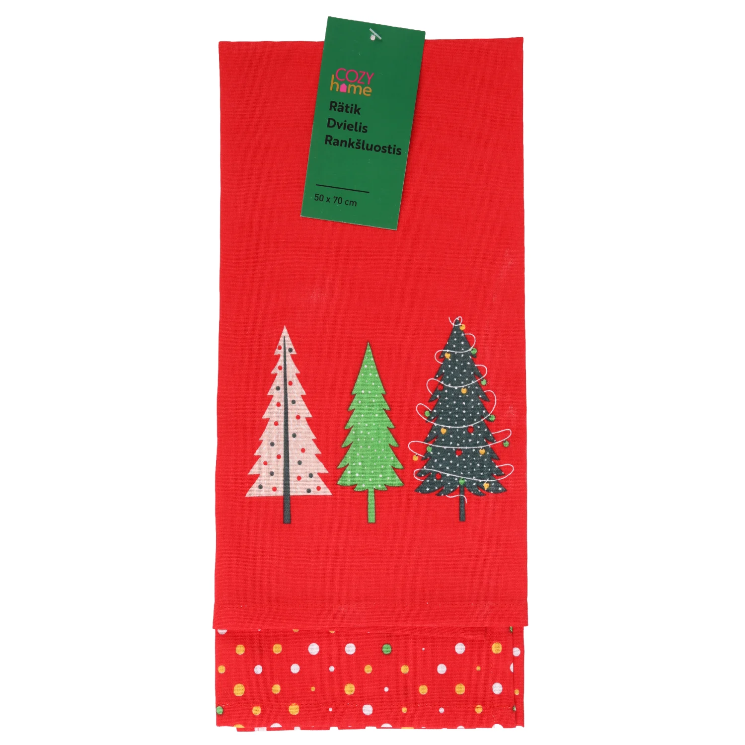 Dvielis Cozy home sarkans CH26