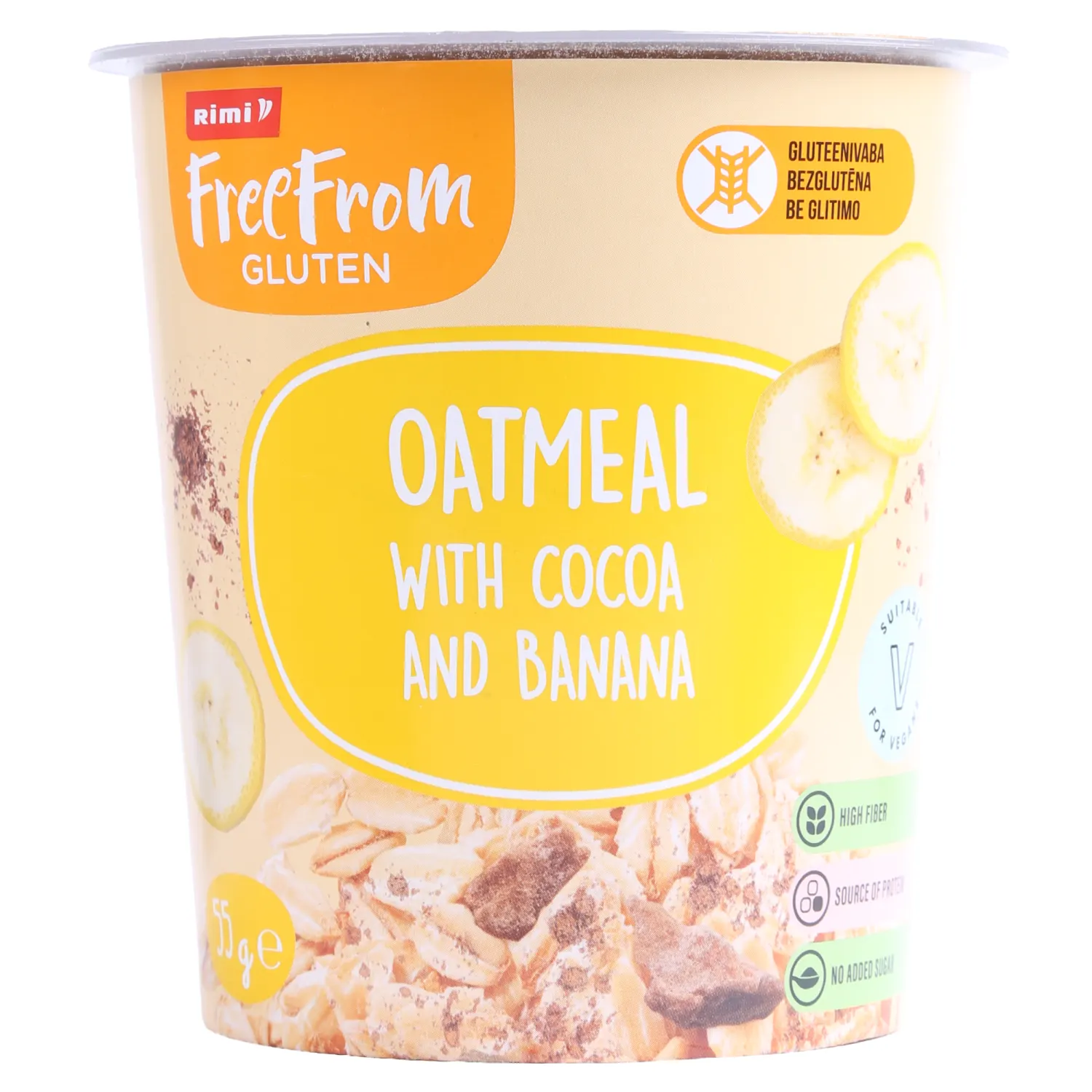 Kaerahelbed kakao ja banaaniga gv Rimi 55g
