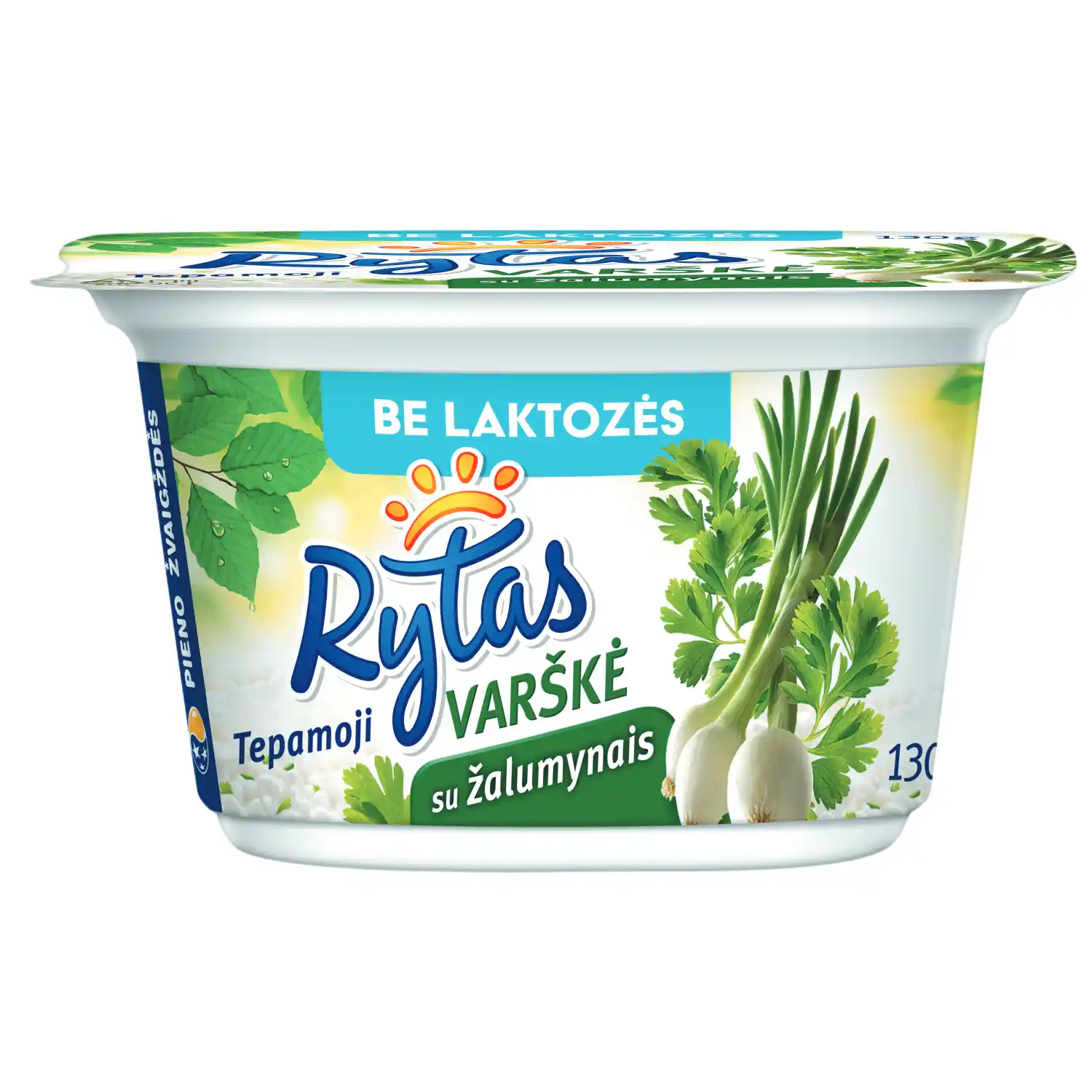 Tep. varškė be lakt. su žal. RYTAS, 17%, 130g