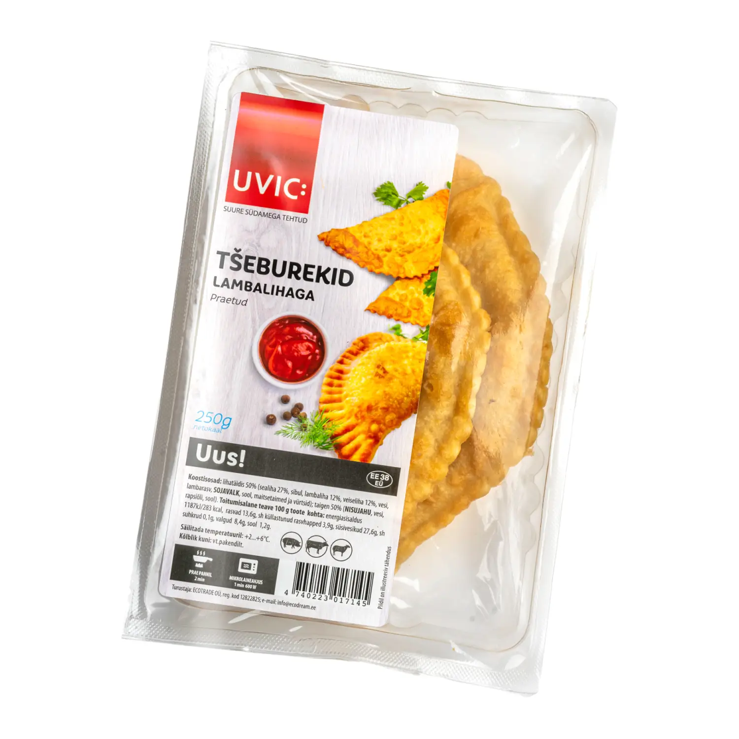 Tšeburekid praetud jahutatud 3tk 250g