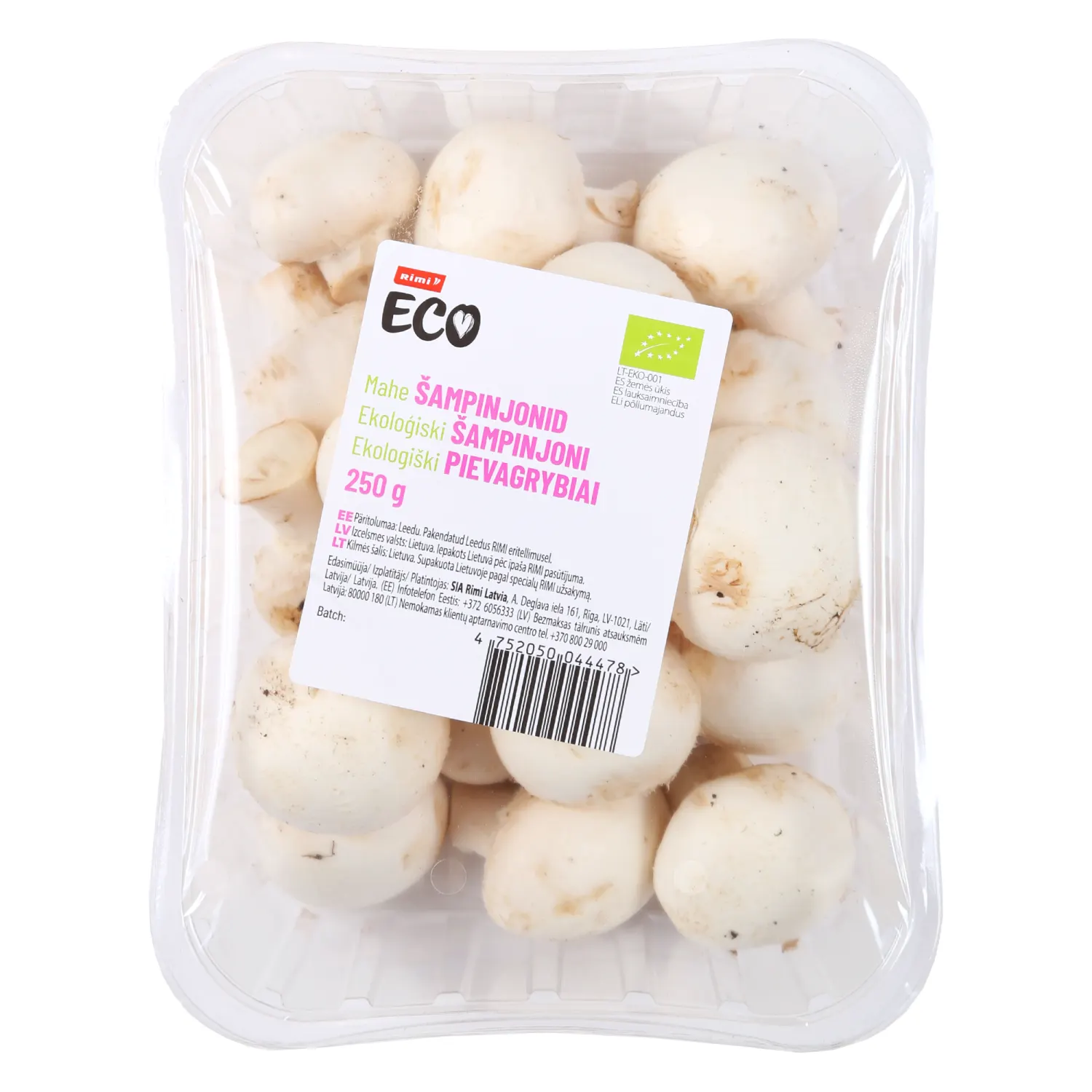 Ekologiški pievagrybiai RIMI Eco, 250g