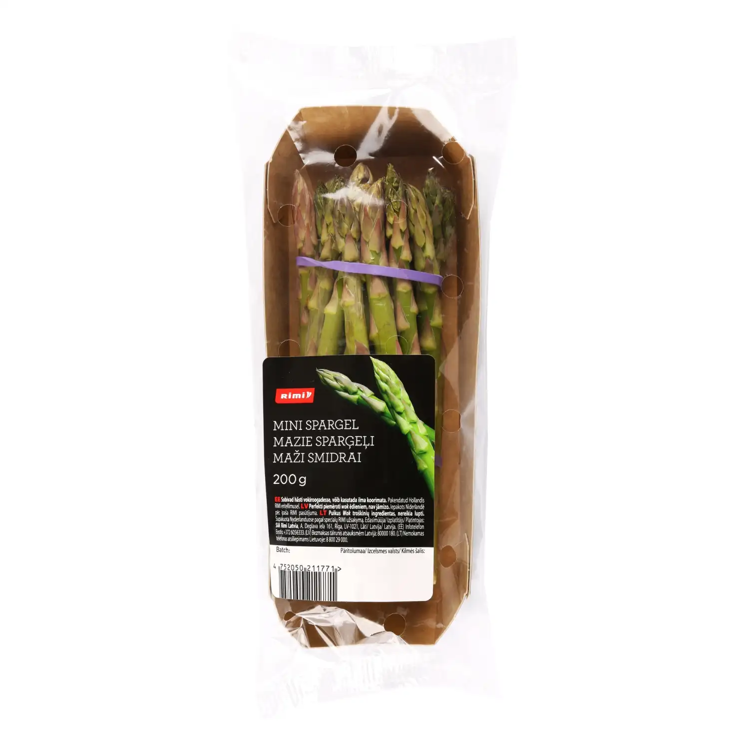 Sparģeļi Rimi zaļi mini 200g