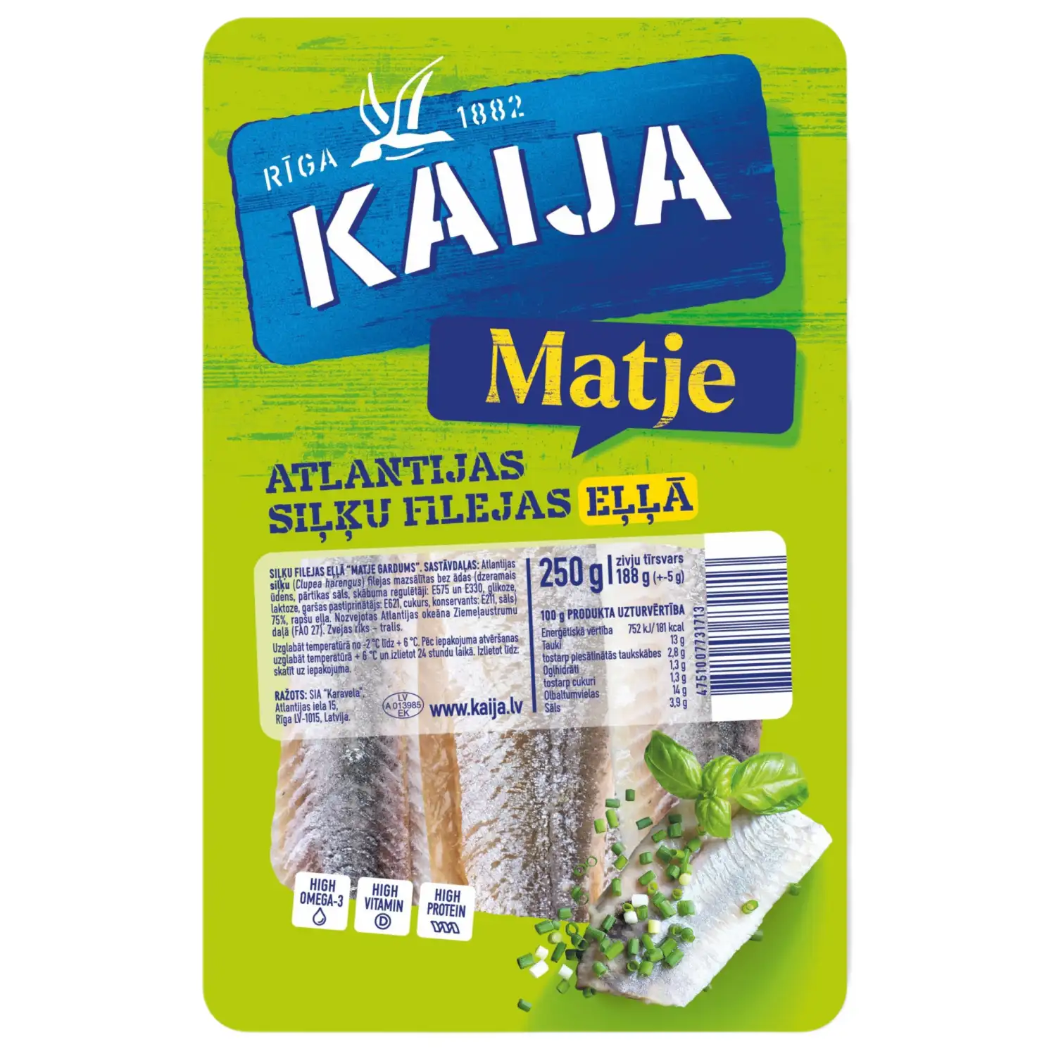 Siļķes filejas Matje eļļā 250g/188g
