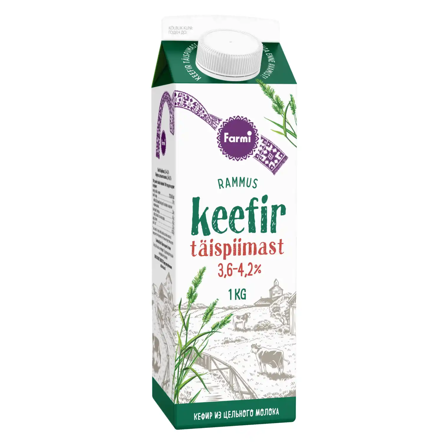 Keefir täispiimast Farmi 3,8-4,2% 1kg