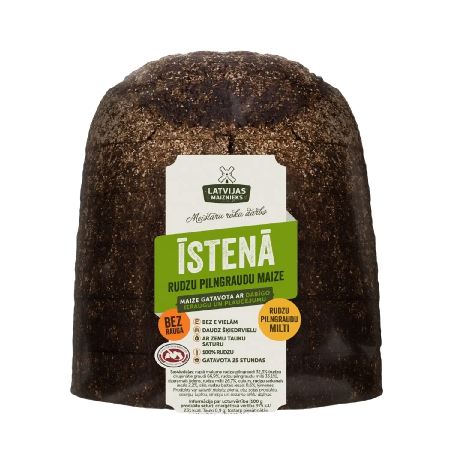 Rudzu maize Īstenā bez rauga 730g