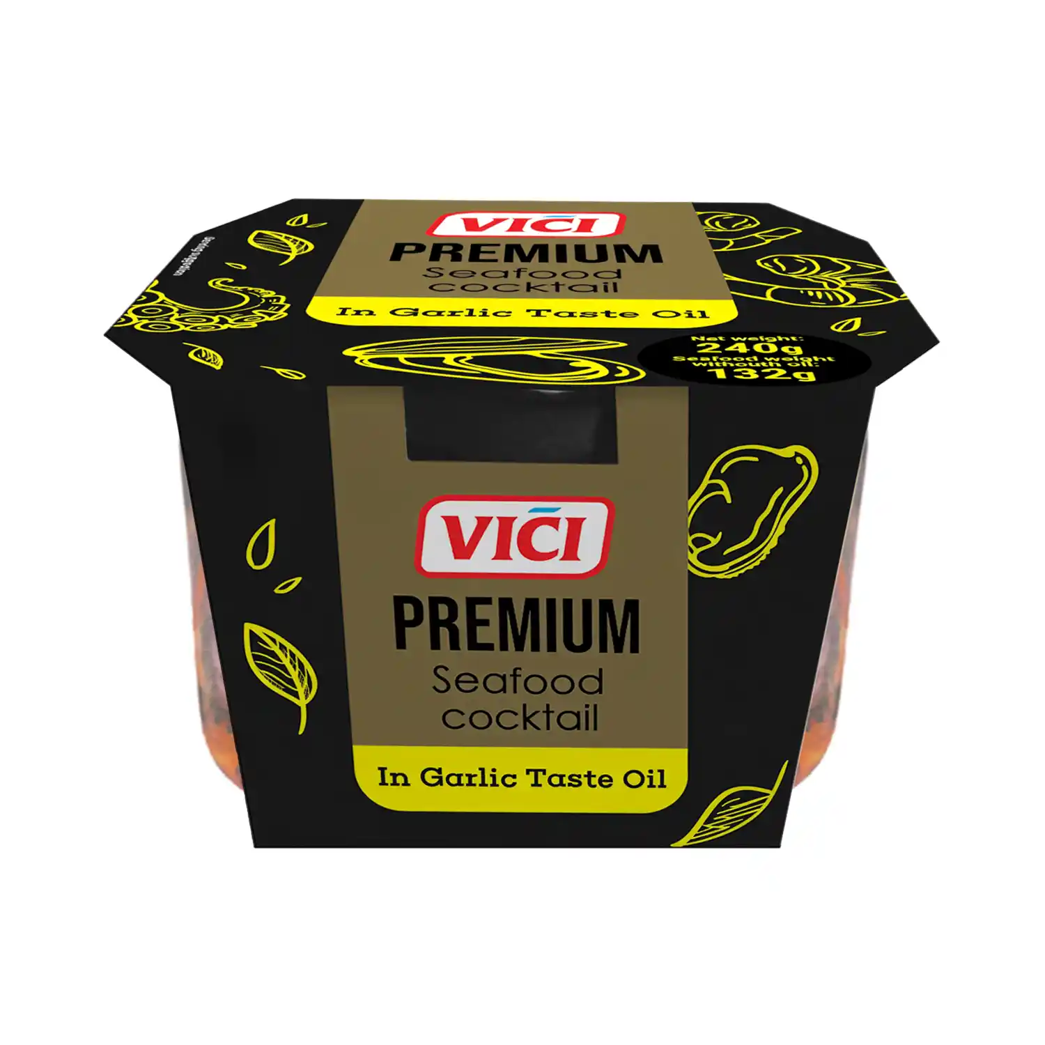 Jūras velšu kokt. Viči ķiploku eļļa 240g/132g