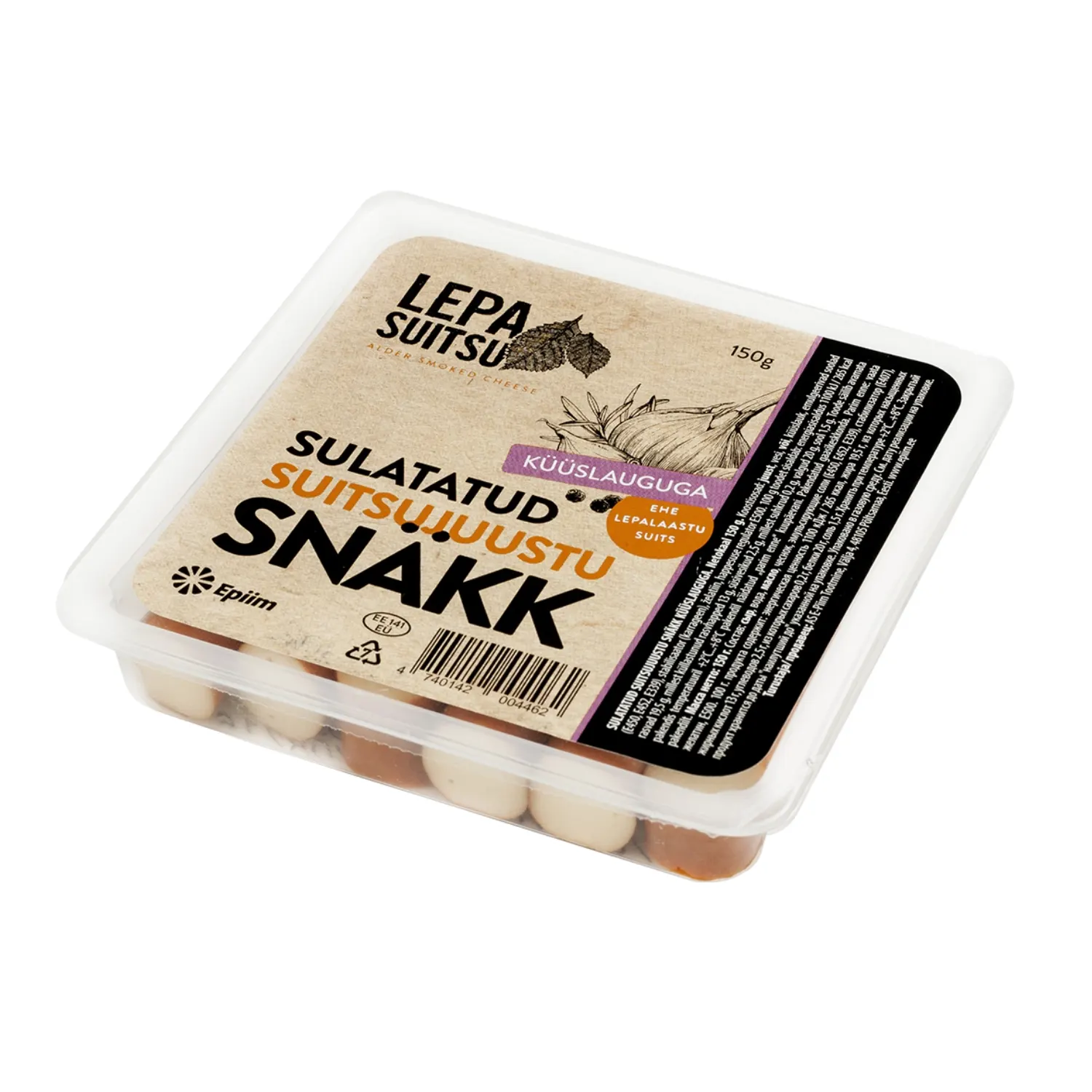 Snäkk sula. suitsujuustu-küüsl. E-Piim 150g