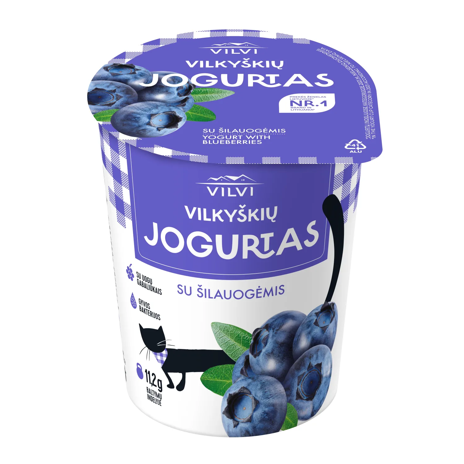Jogurtas VILVI su šilauog. 3,6 % rieb. 350g