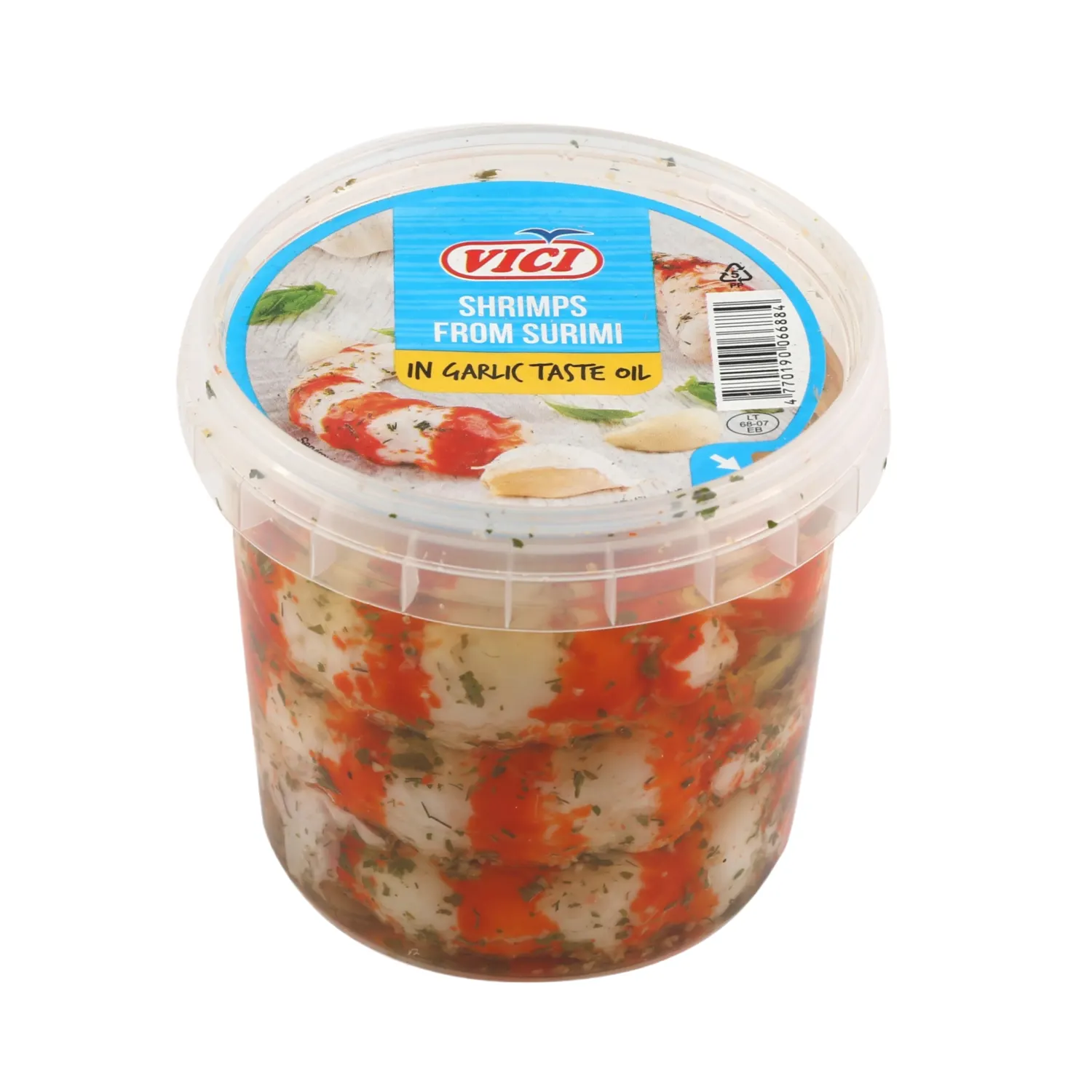 Didžios.surimio krevetės česn.sk.al.VIČI,320g
