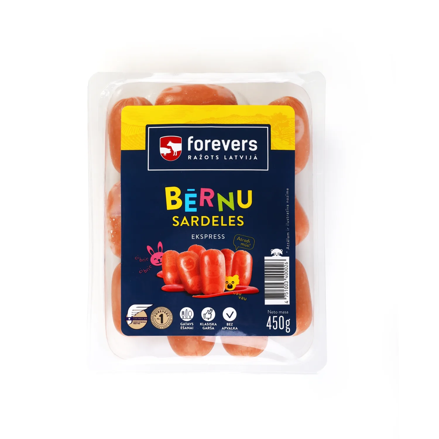 Sardeles Bērnu bez apvalka 450g
