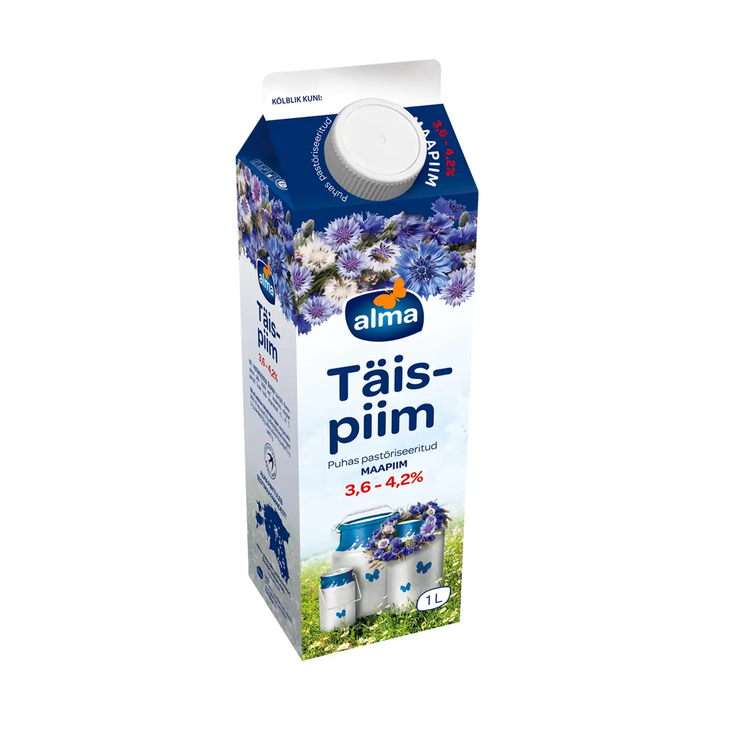Täispiim Alma 3,6-4,2% 1l