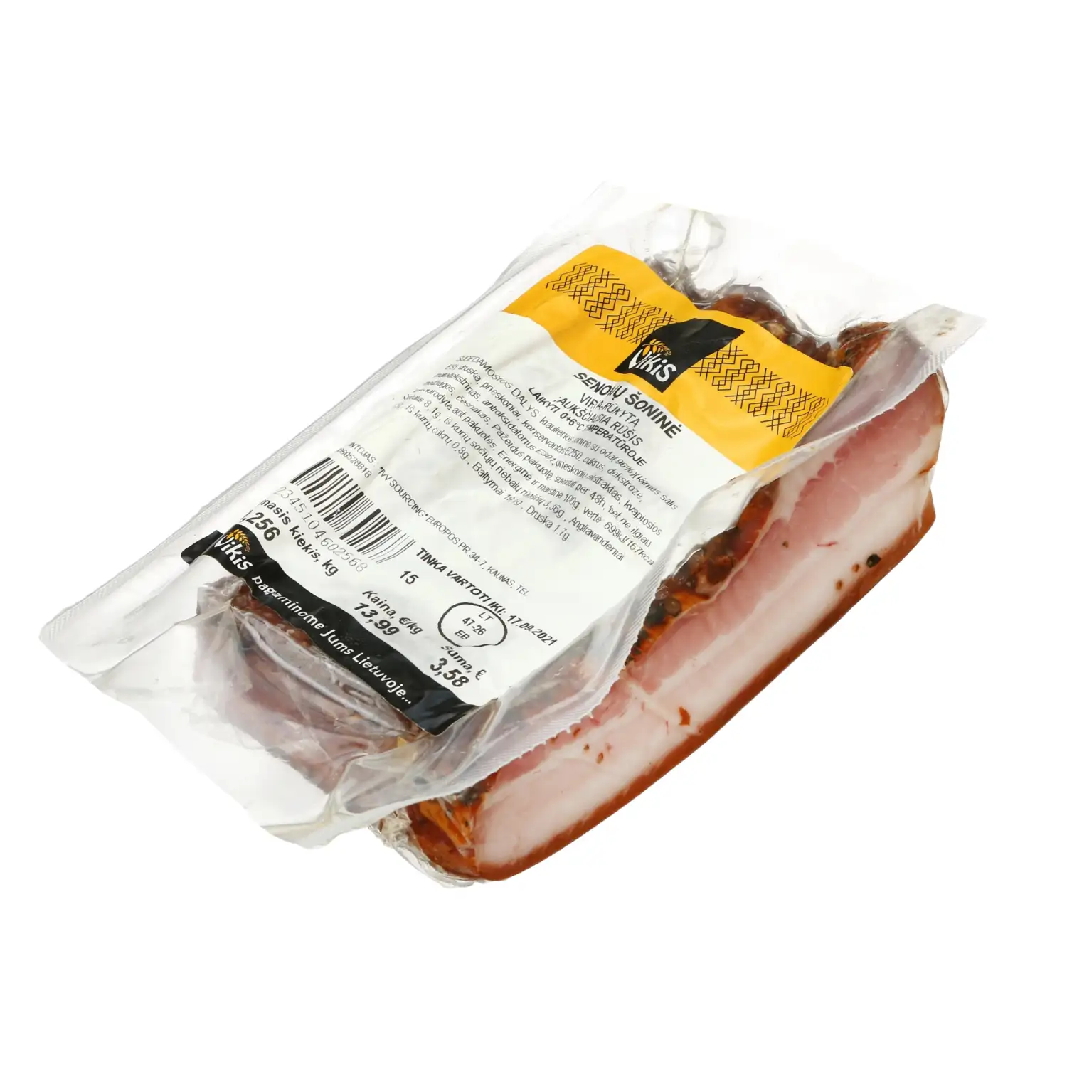 Virta, rūkyta SENOLIŲ šoninė VIKIS, a.r., 1kg