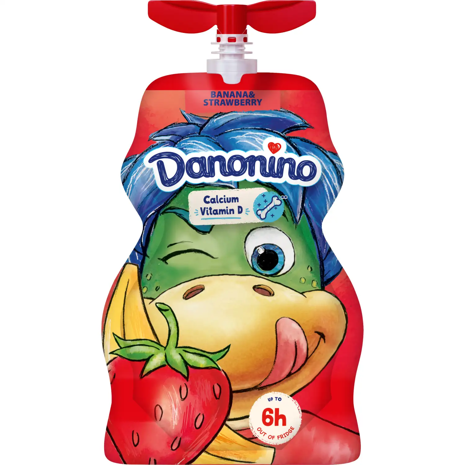 Maasika-banaanijogurt tuubis Danonino 70g