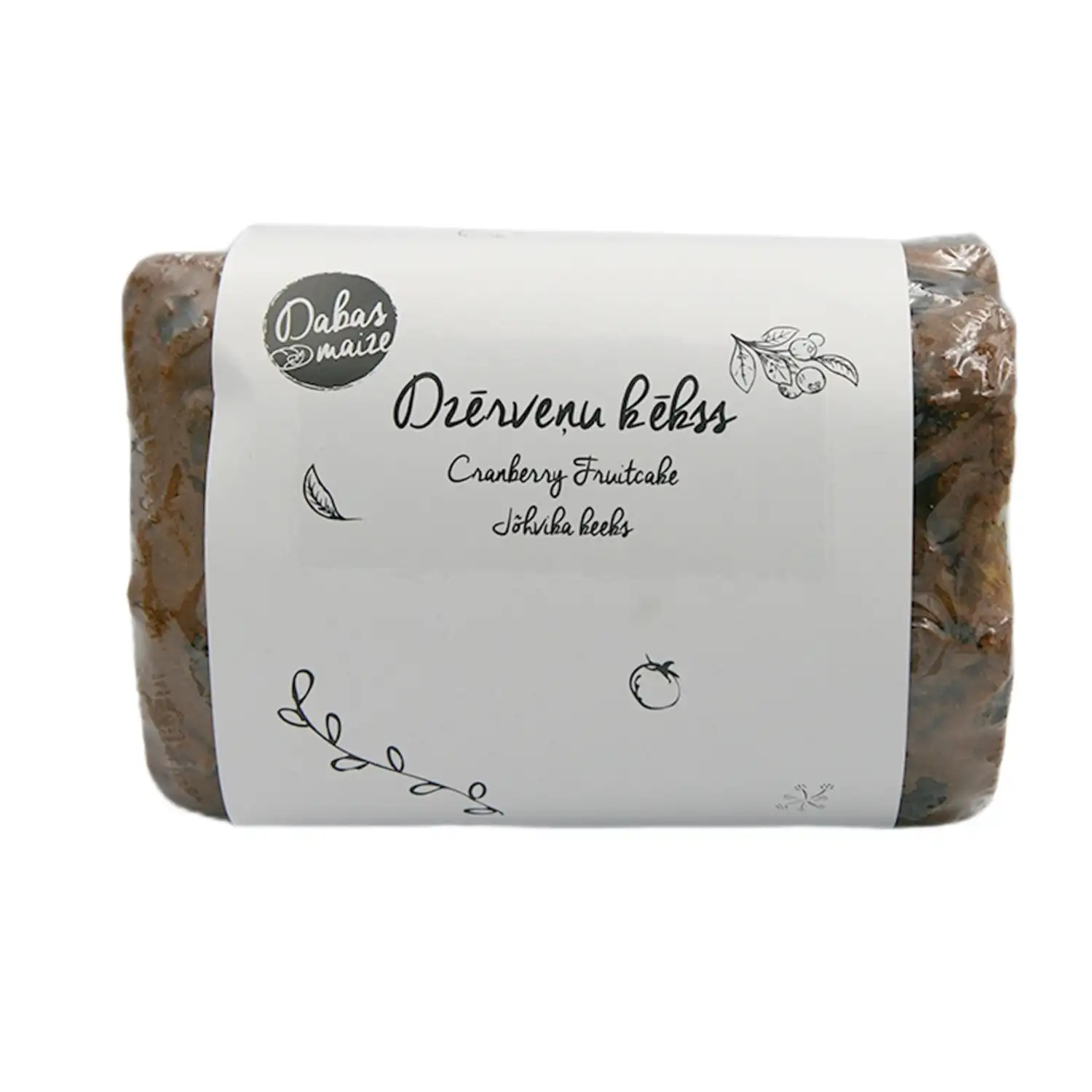 Kekss Dabas maize dzērveņu 500g