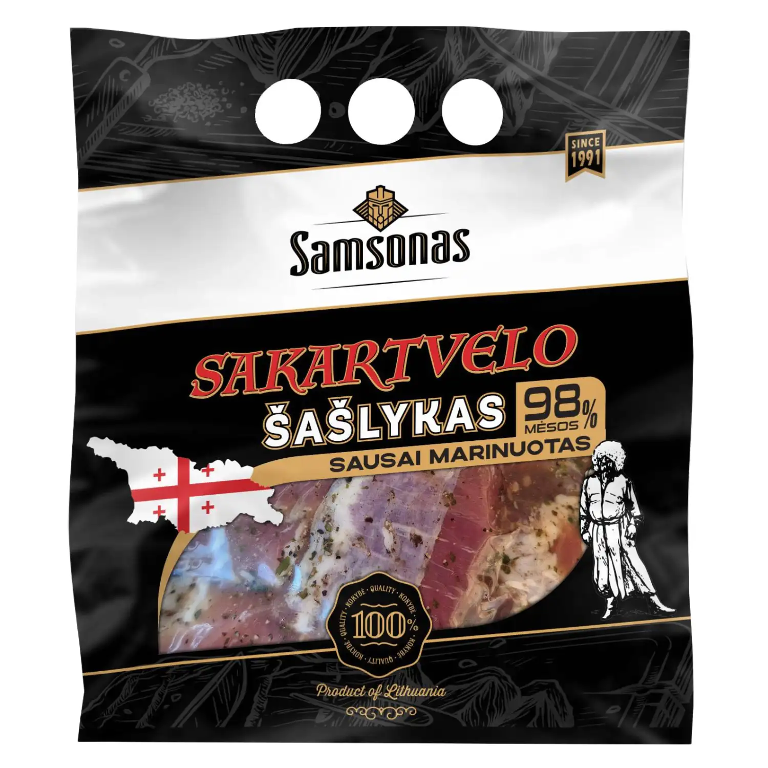 Atšald. SAMSONO kiaul.šašl. SAKARTVELO, 800 g