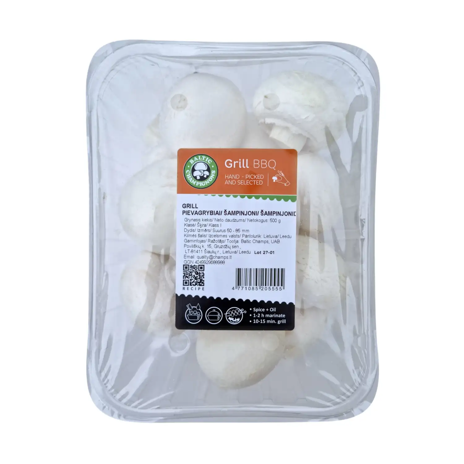 Pievagrybiai GRILL, 500 g