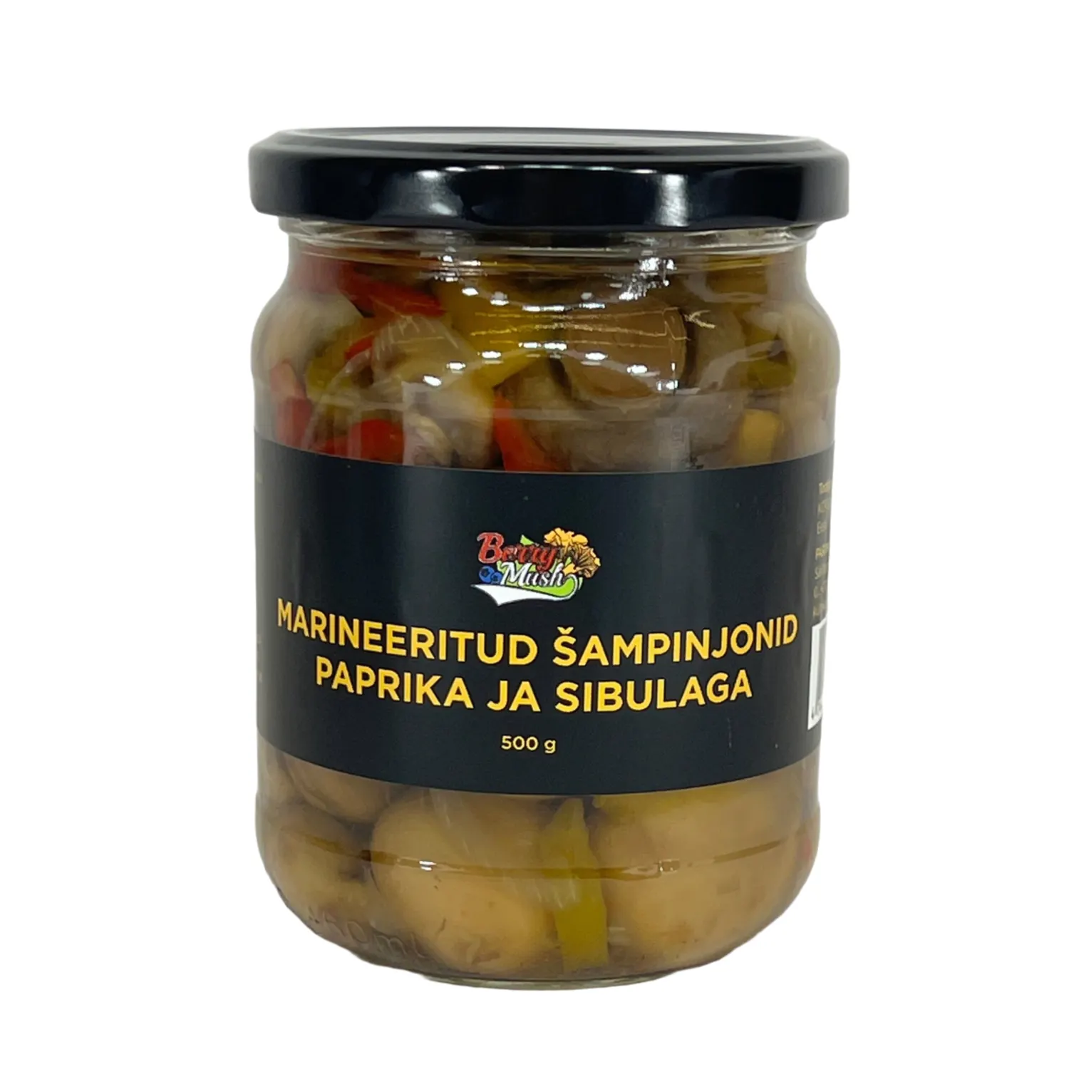 Marineeritud šampinjonid paprikaga 500g