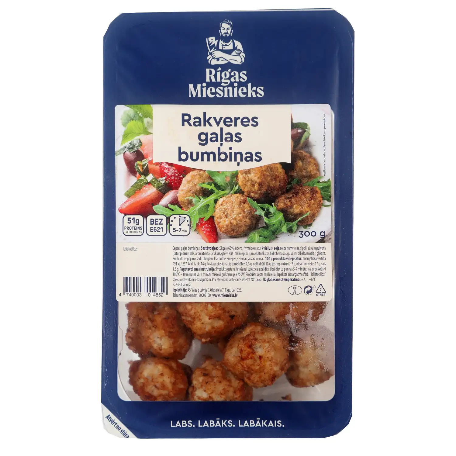 Gaļas bumbiņas Rakvere 300g