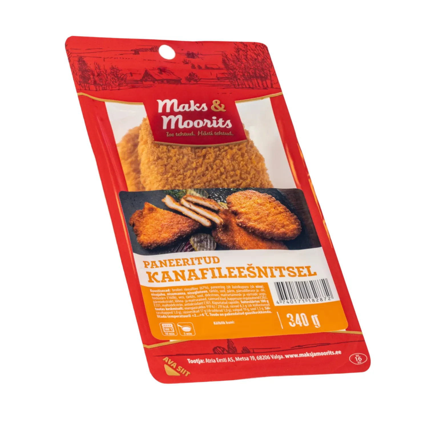 Kanafileešnitsel paneeritud M&M 340g