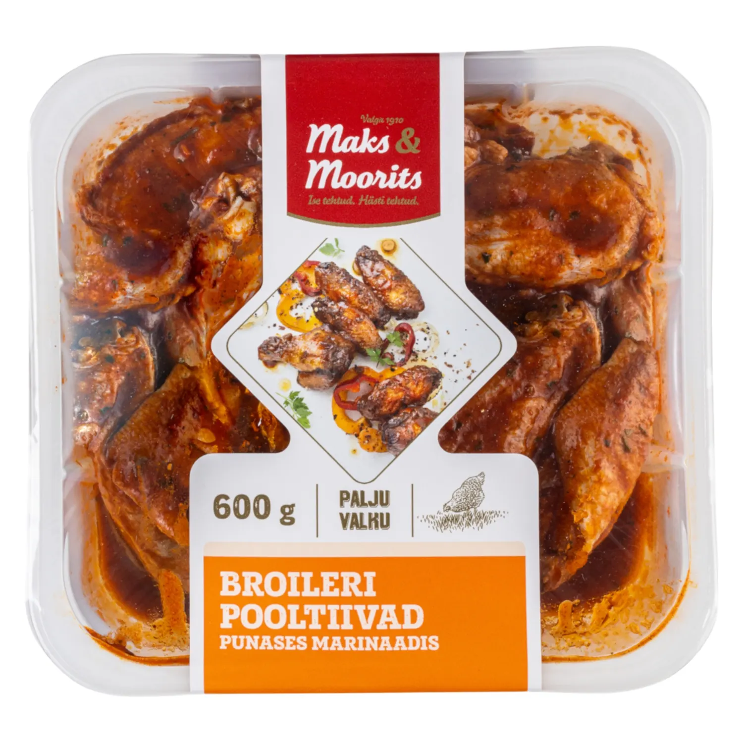 Broileri pooltiivad pun. marin. M&M 600g